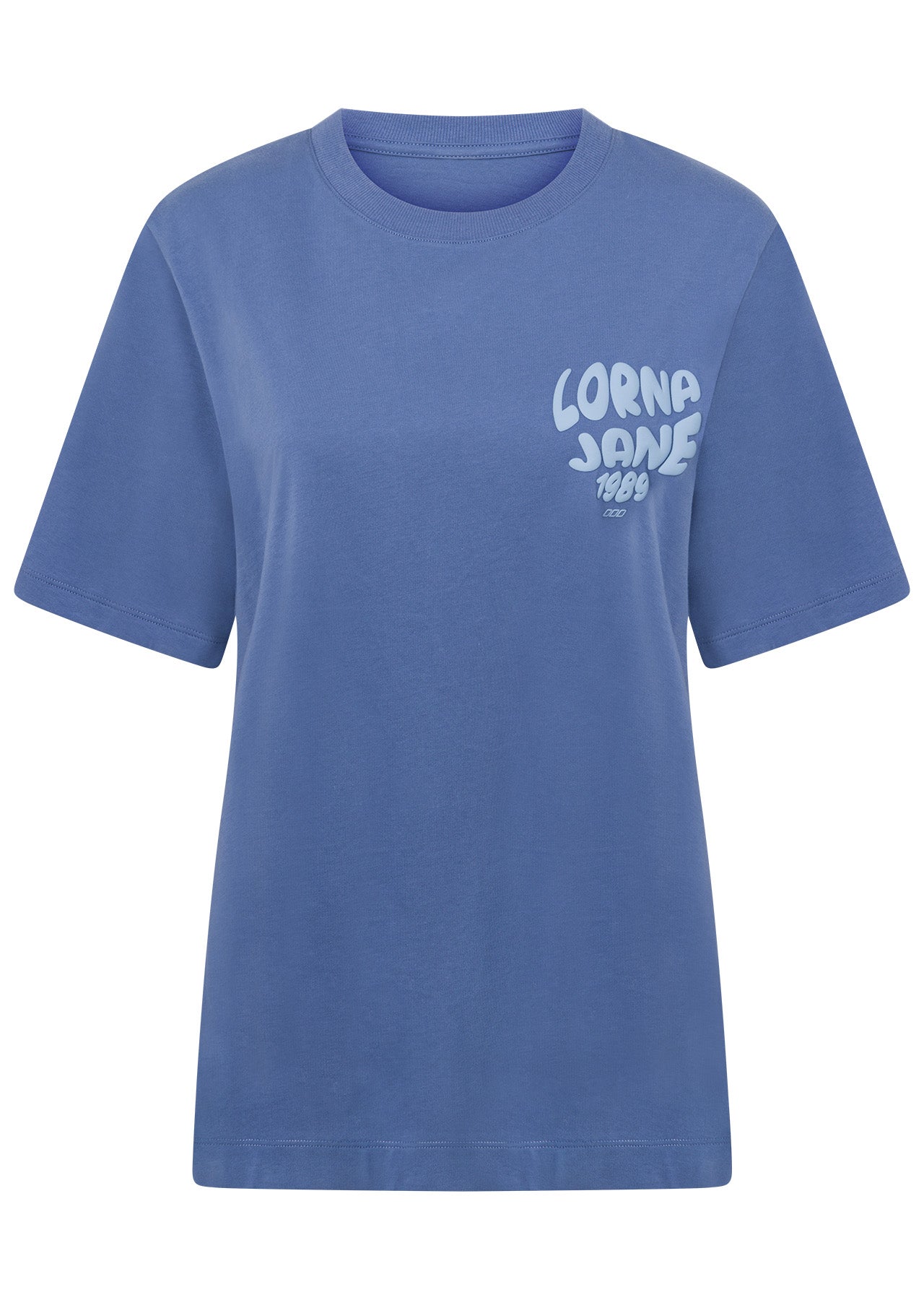 Lorna Jane Never Give Up Relaxed T-shirt - Misty Blue