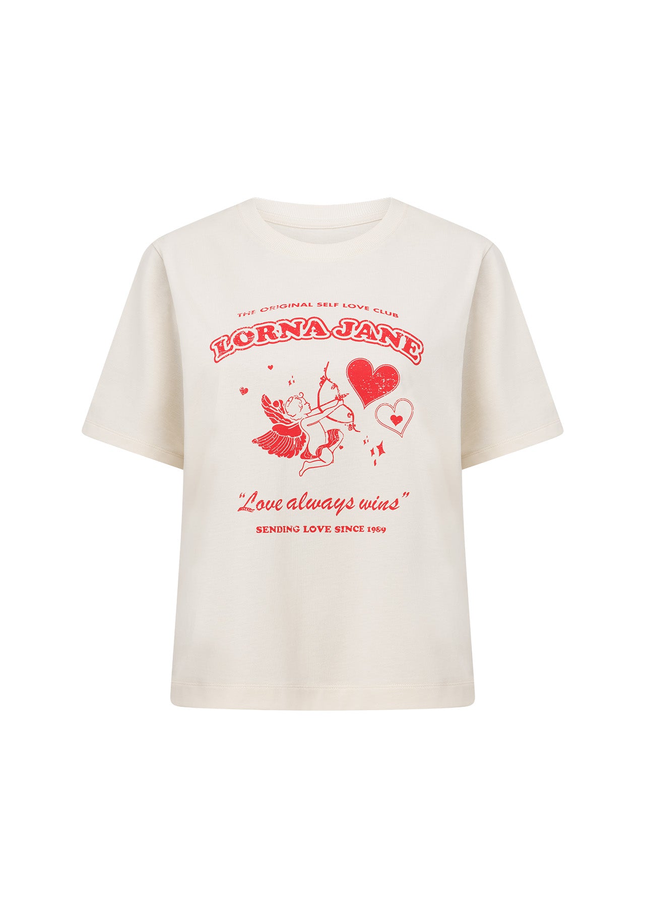 Lorna Jane Self Love Club T-shirt - Cream