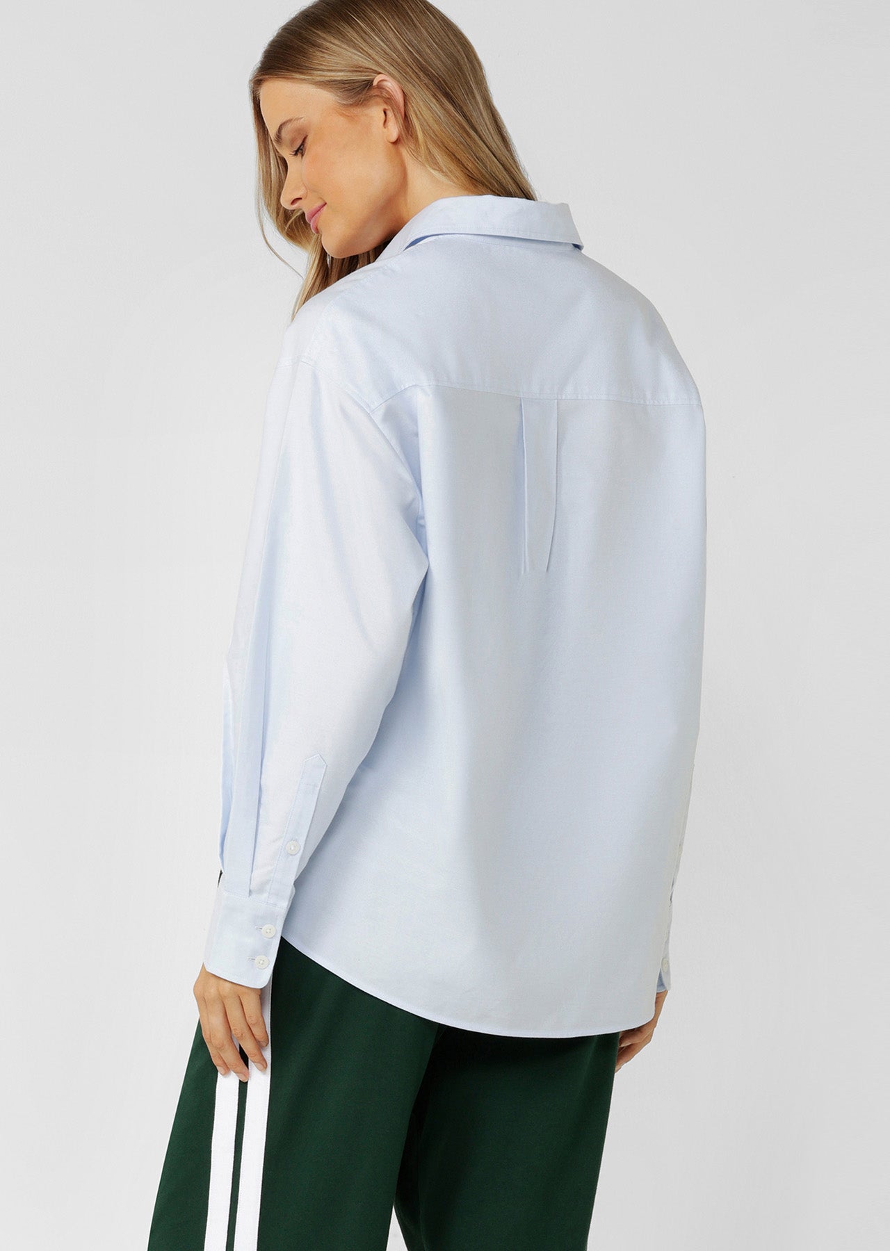 Lorna Jane Academy Club Long Sleeve Shirt - Light Oxford Blue