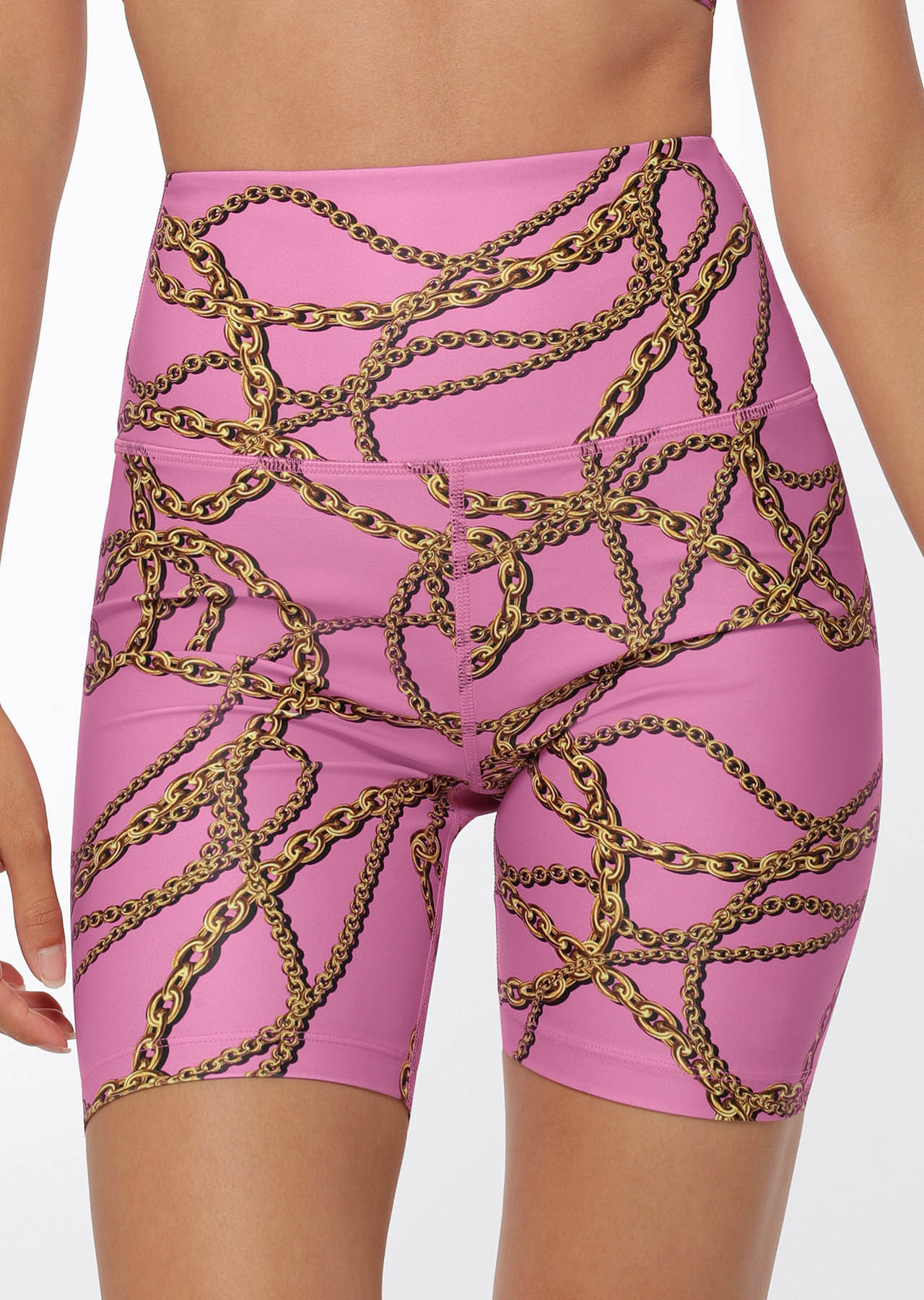 Lorna Jane Linked Up Bike Shorts - Linked Up Print