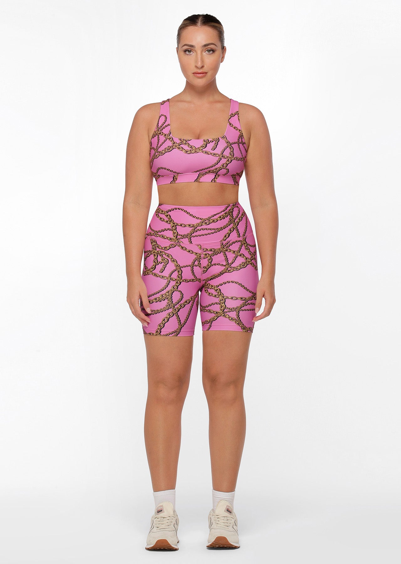 Lorna Jane Linked Up Bike Shorts - Linked Up Print