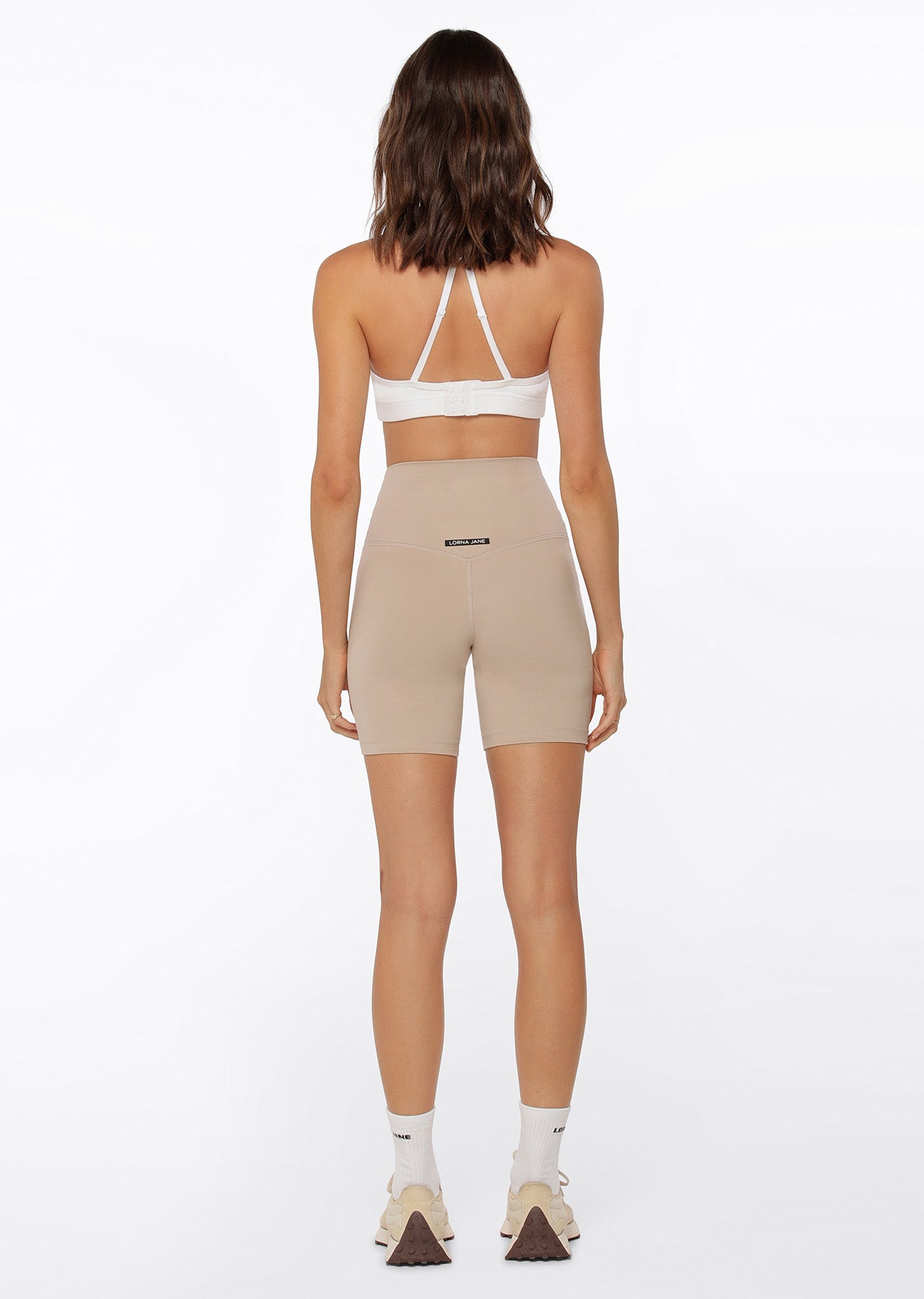 Lorna Jane Weekender Lounge Bike Shorts - Off White