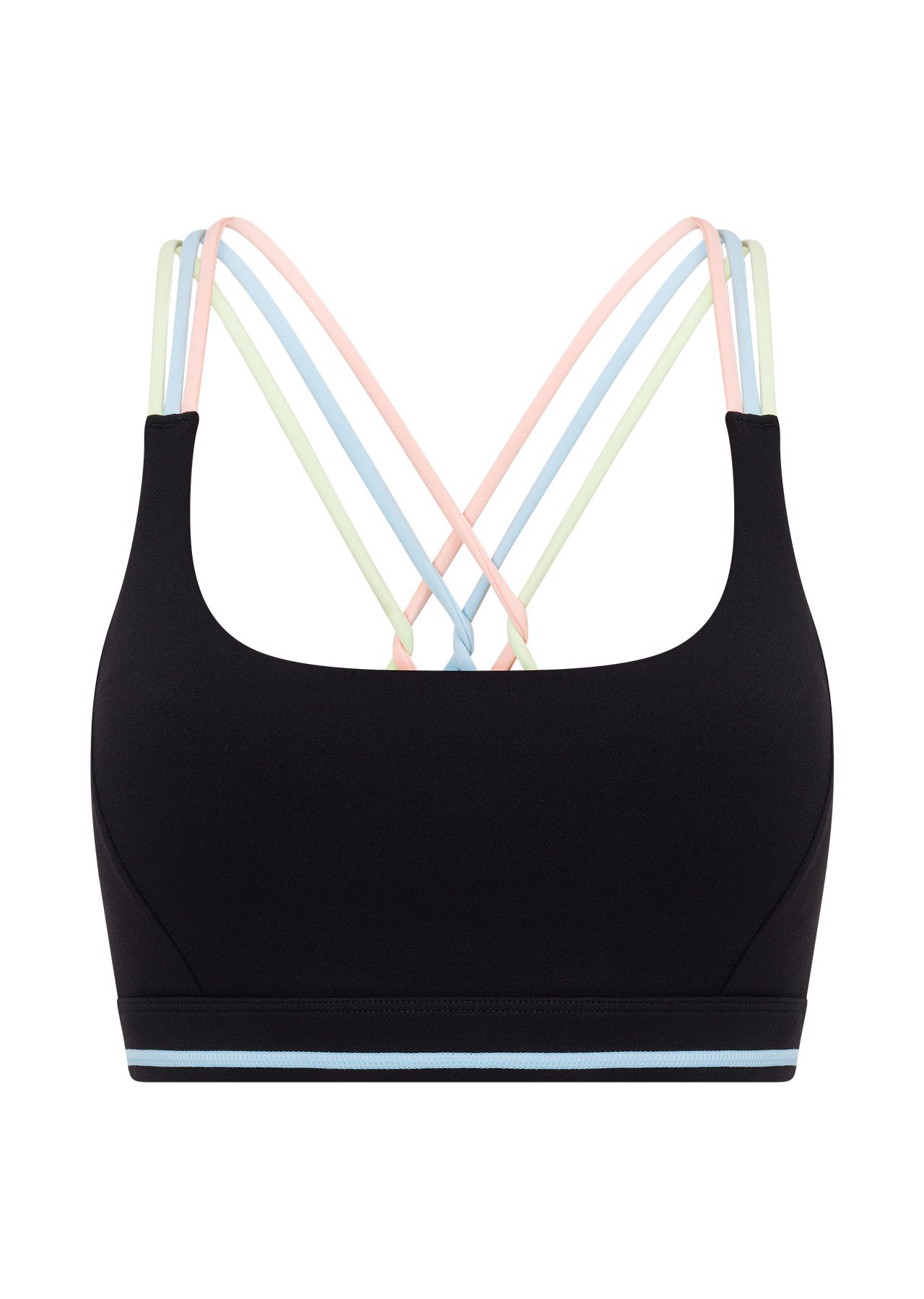 Lorna Jane Pastel Glow Recycled Sports Bra - Black