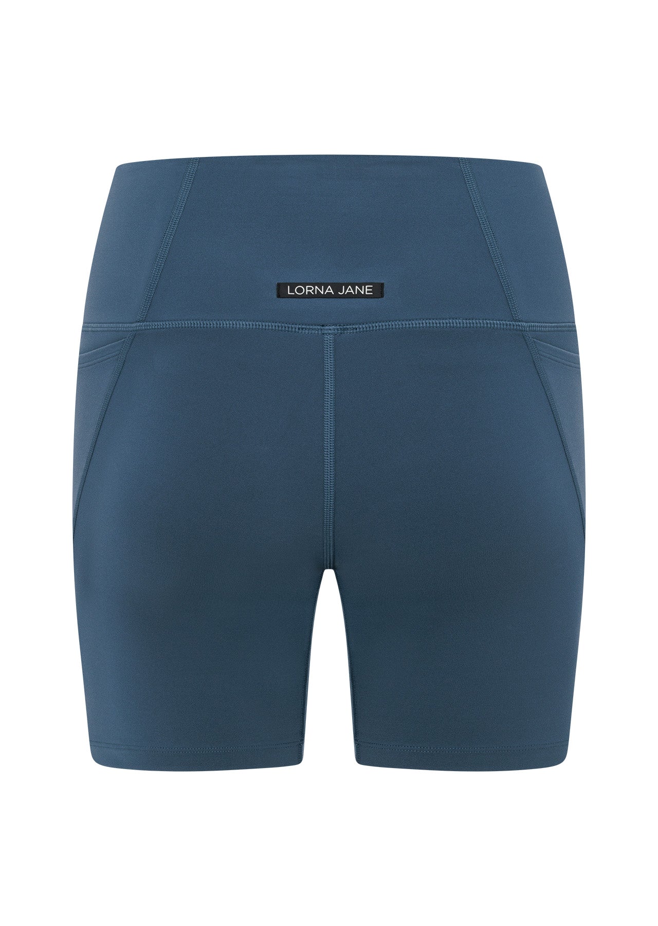 Lorna Jane Hi-Fold No Ride Recycled Ride Bike Shorts - Pale Indigo
