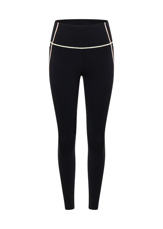 Lorna Jane Pastel Glow Recycled No Chafe Ankle Biter Leggings - Black