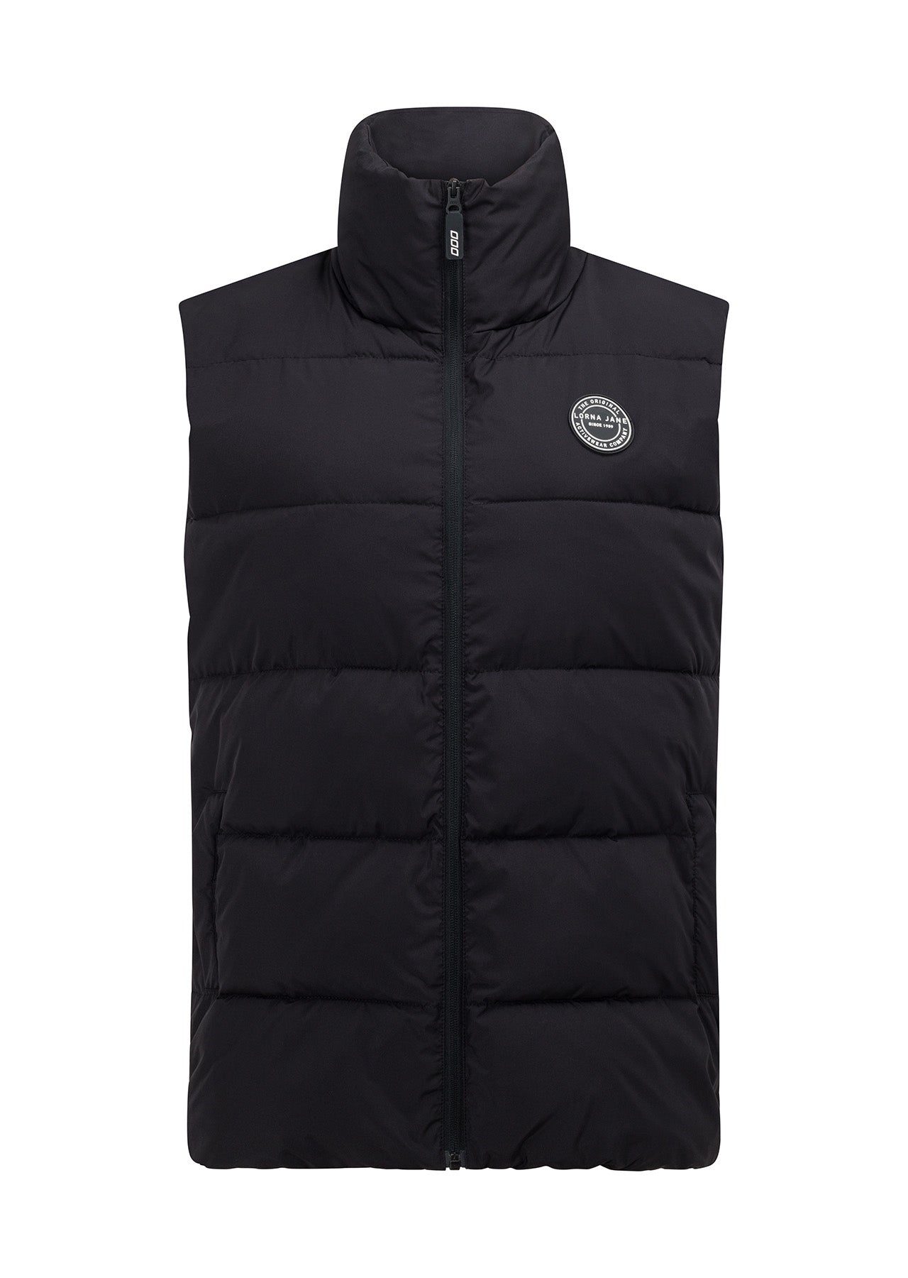 Lorna Jane Longline Puffer Vest - Black