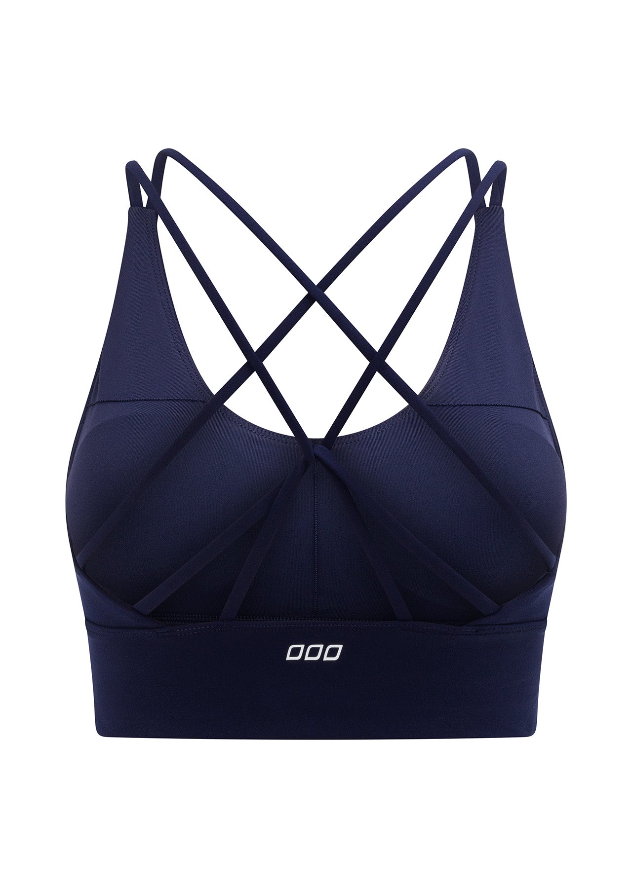 Lorna Jane Lotus Longline Sports Bra - French Navy