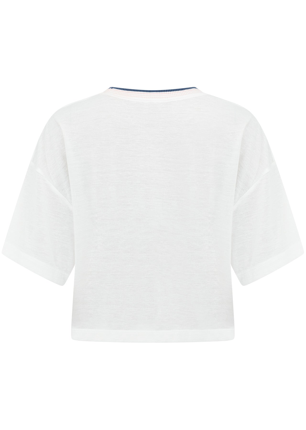 Lorna Jane Retro Cropped Tee - Porcelain