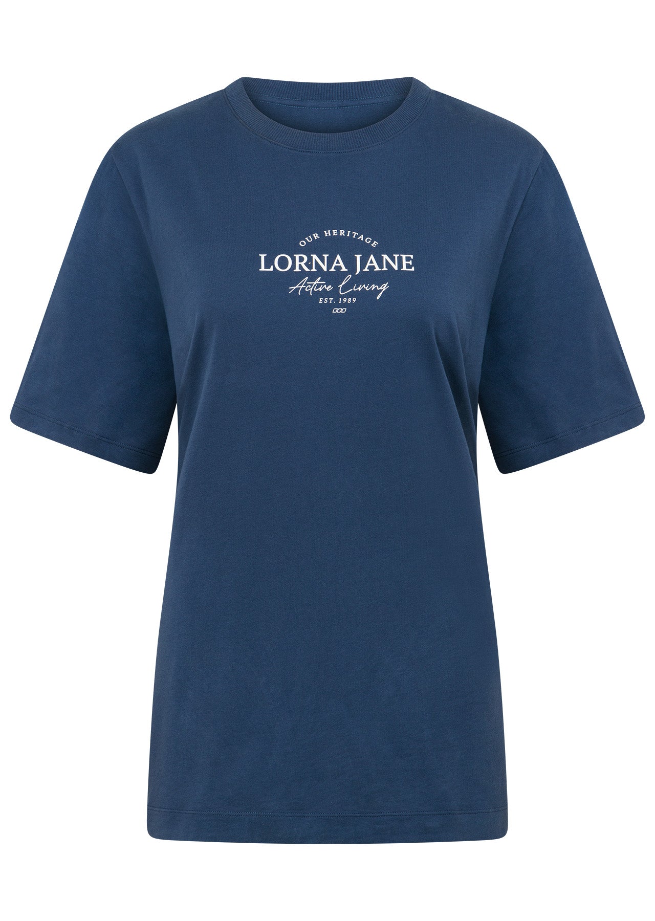 Lorna Jane Feel Good Transdry Relaxed Tee - Academy Blue