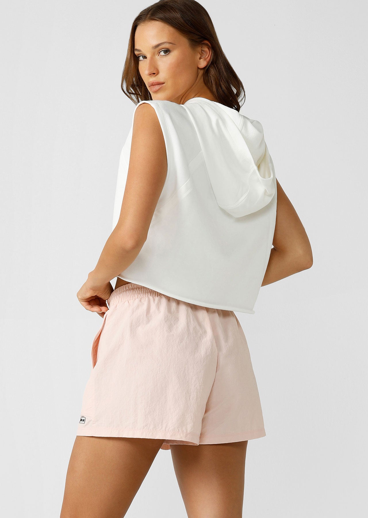 Lorna Jane Pre Season Cropped Hoodie - Porcelain