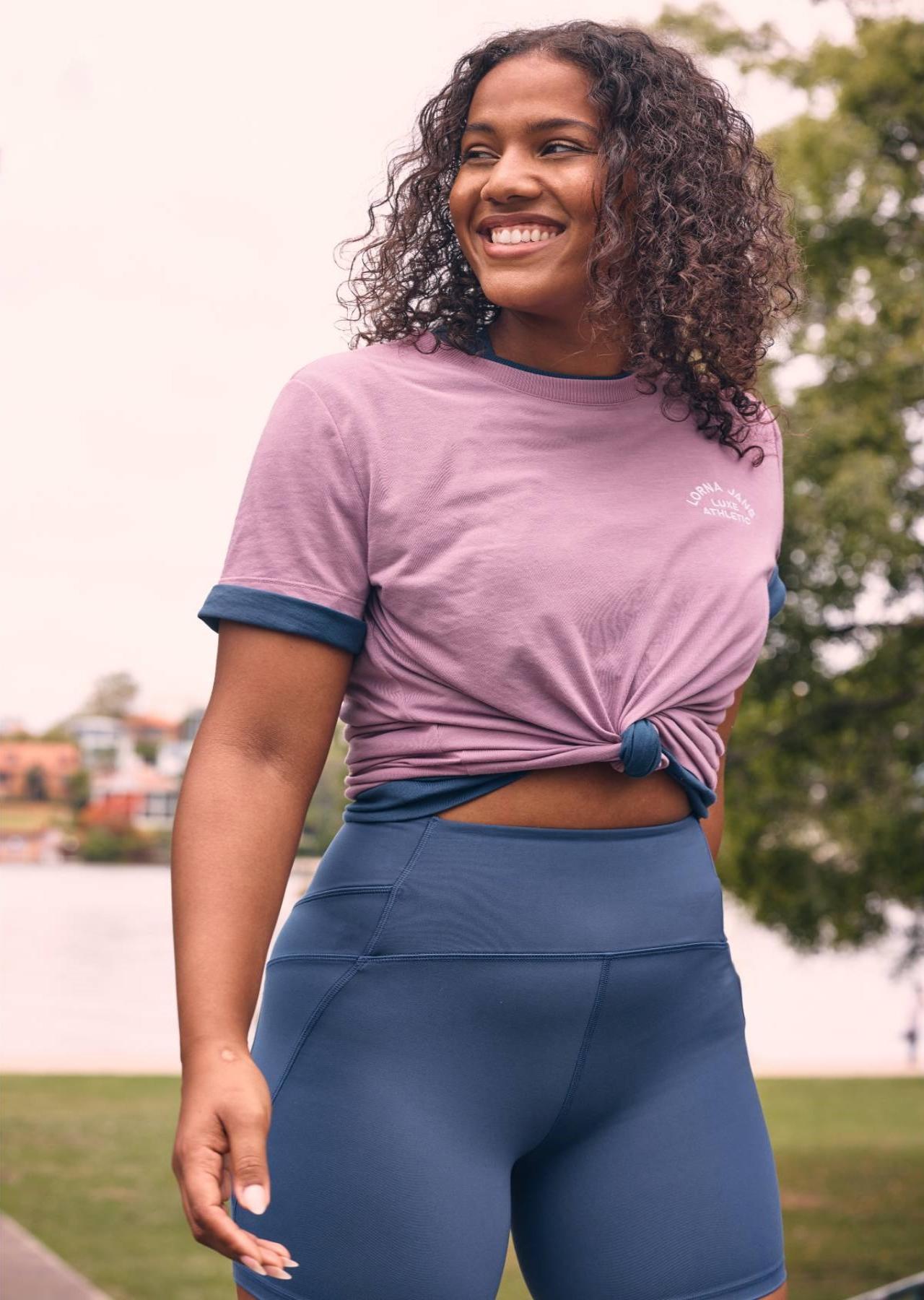 Lorna Jane Speed Circuit 12Cm No Chafe Bike Shorts - Academy Blue