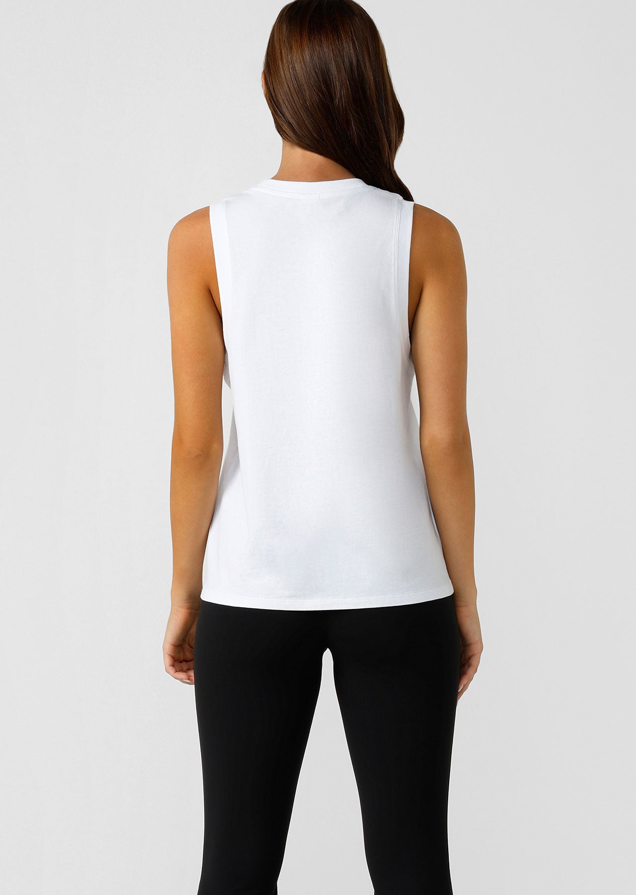 Lorna Jane Kickstart Muscle Tank - White