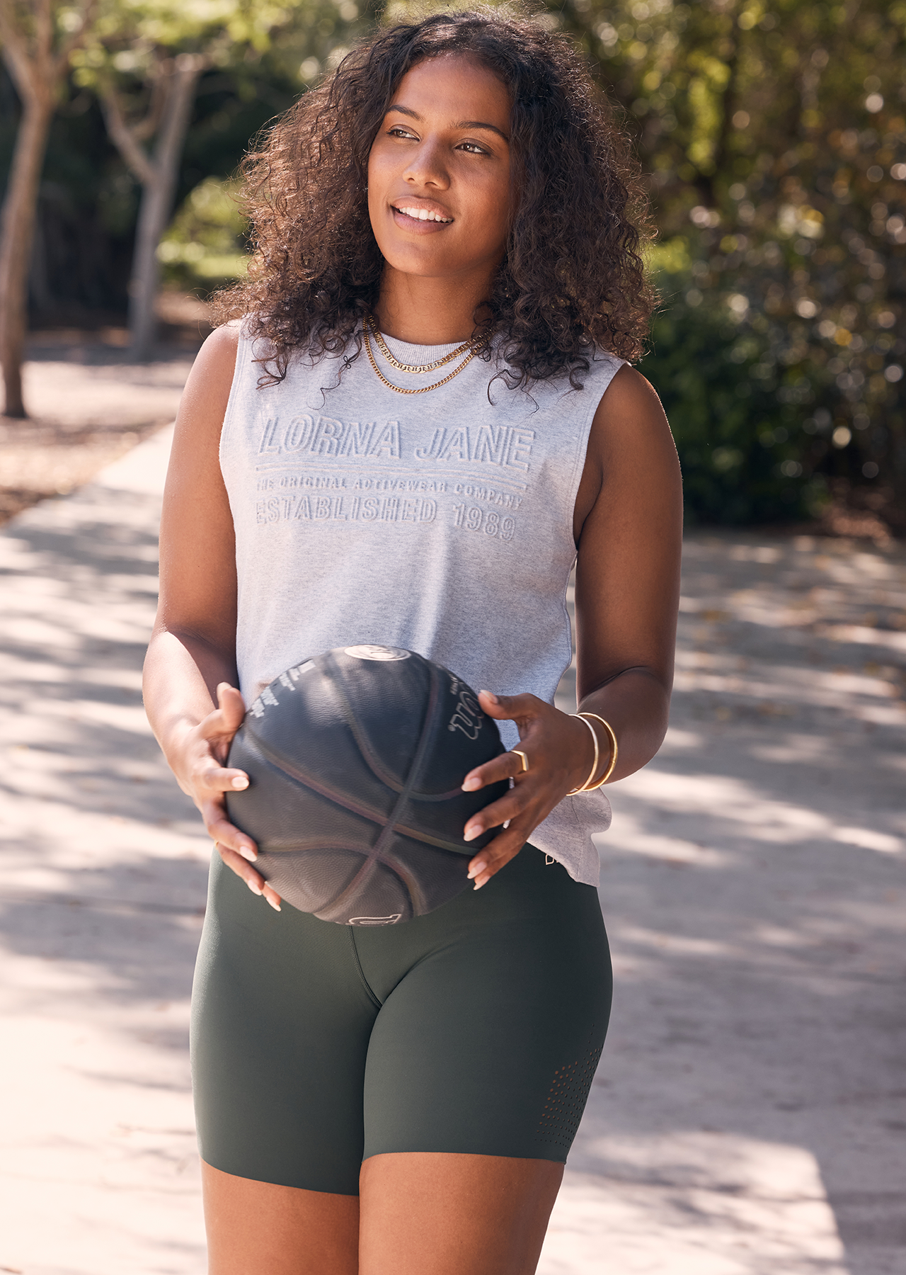 Lorna Jane Essential Muscle Tank - Grey Marl