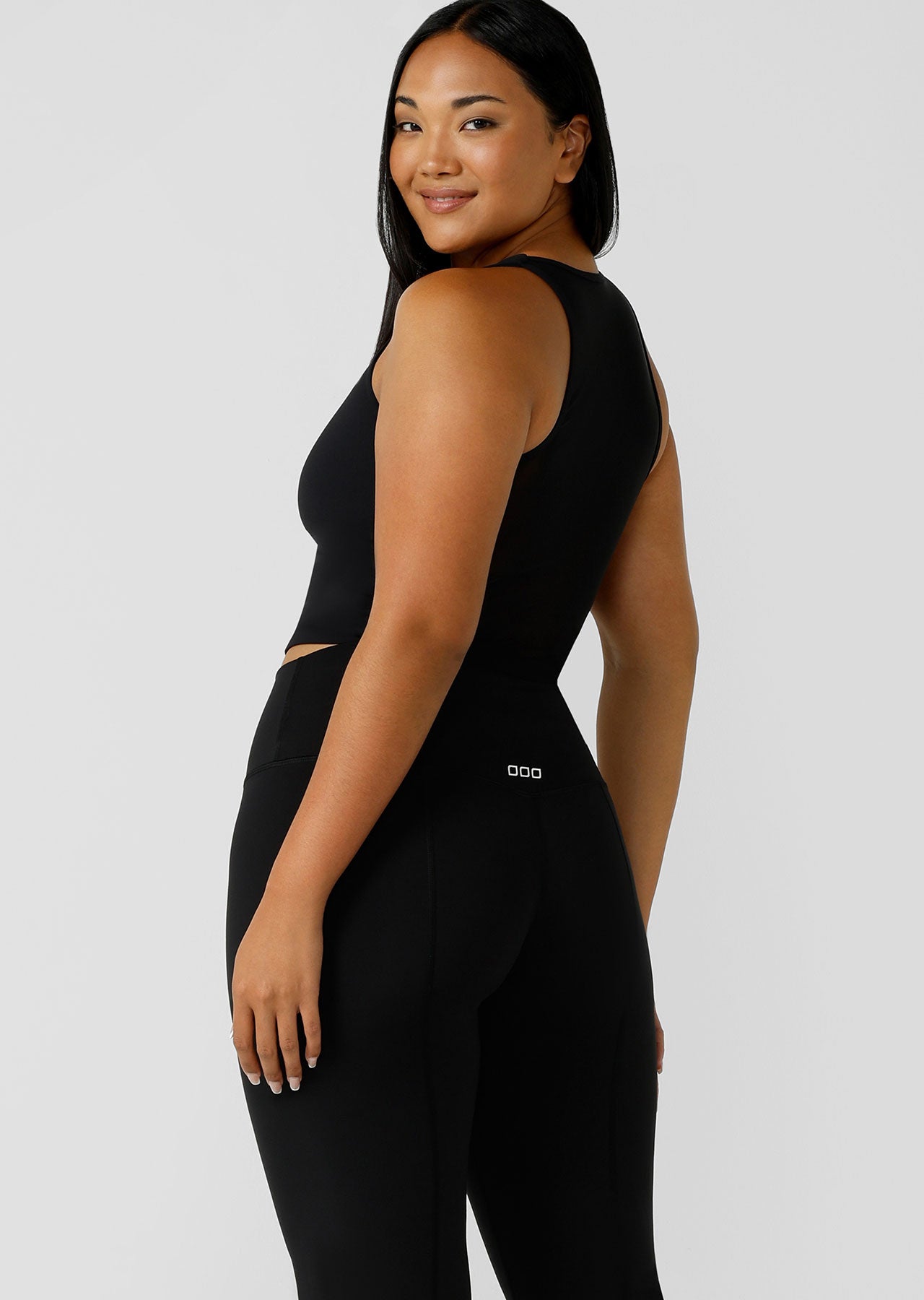 Lorna Jane Elevate Active Mesh Tank - Black