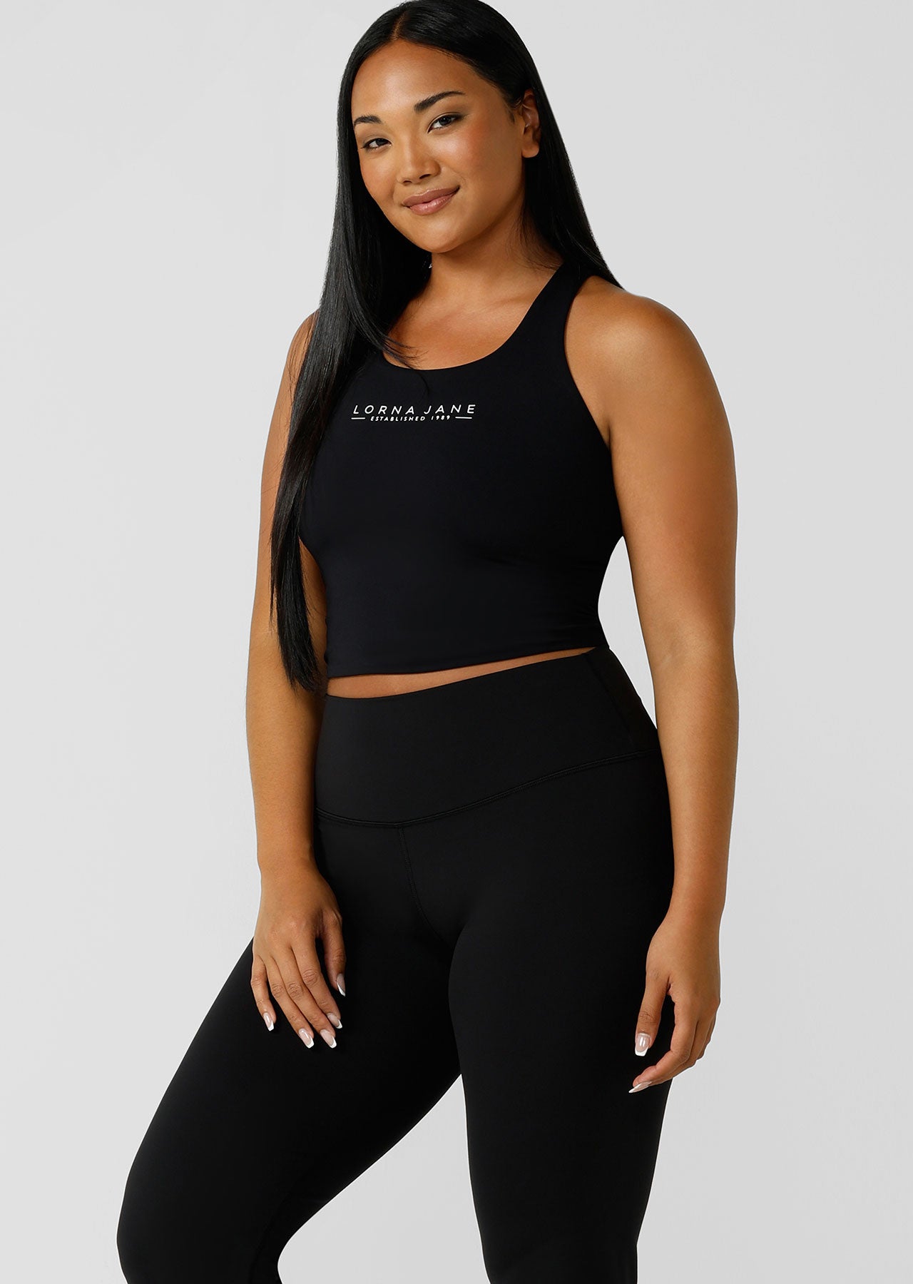 Lorna Jane Elevate Active Mesh Tank - Black