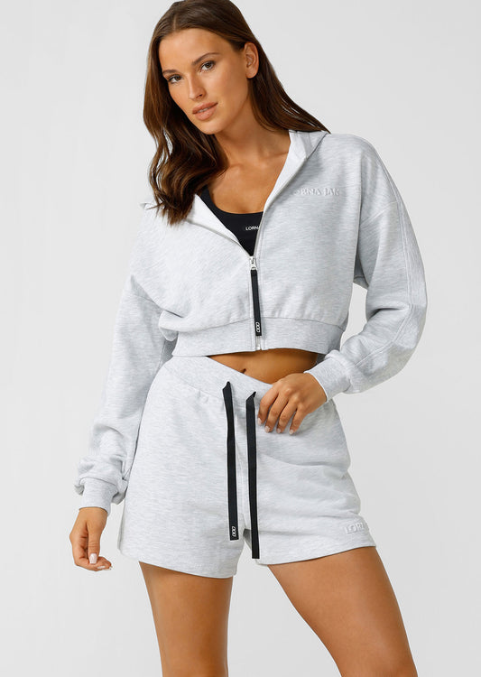 Lorna Jane Everyday Essential Zip Through - Grey Marl