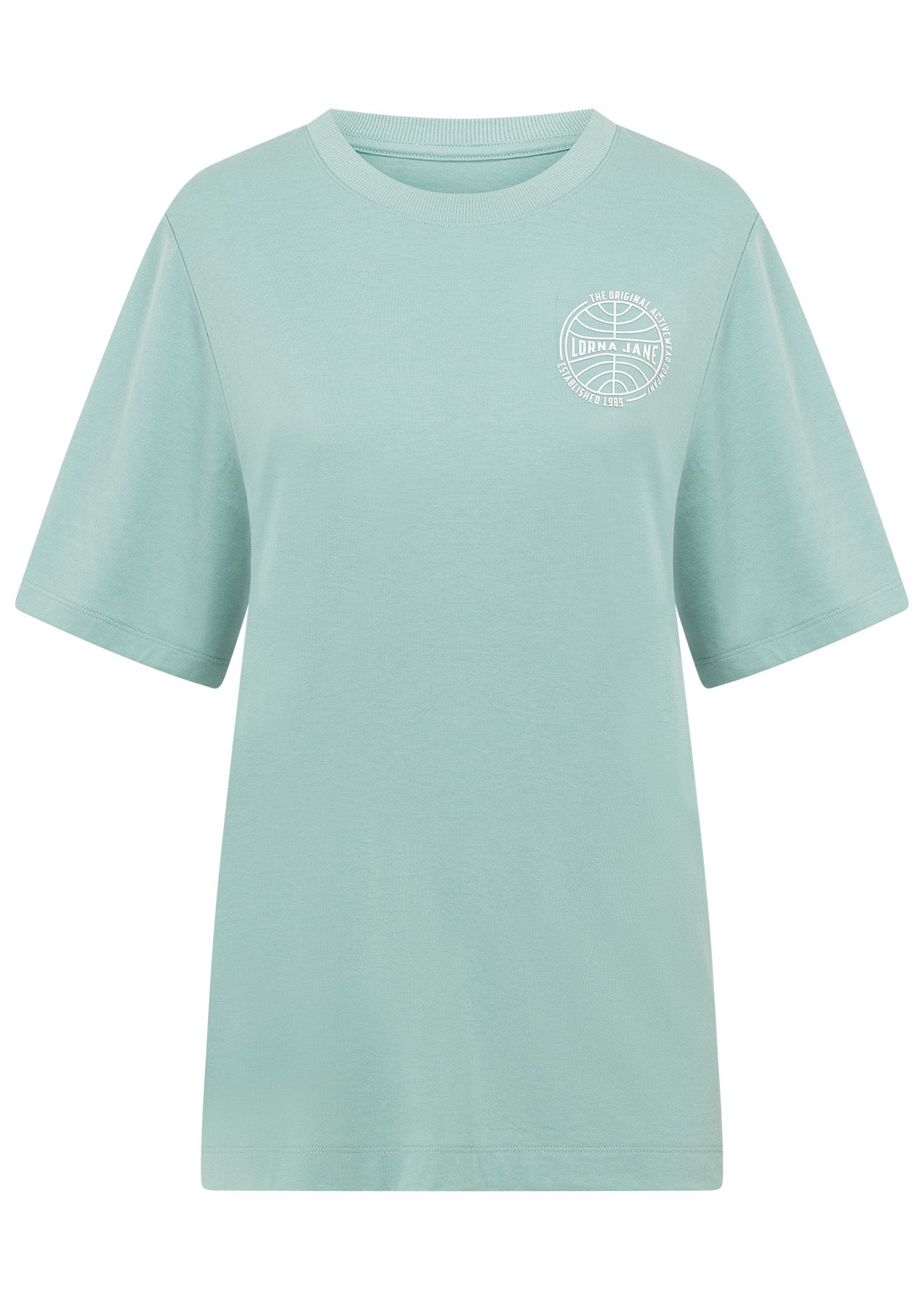 Lorna Jane Heads Up Relaxed Tee - Sea Mist