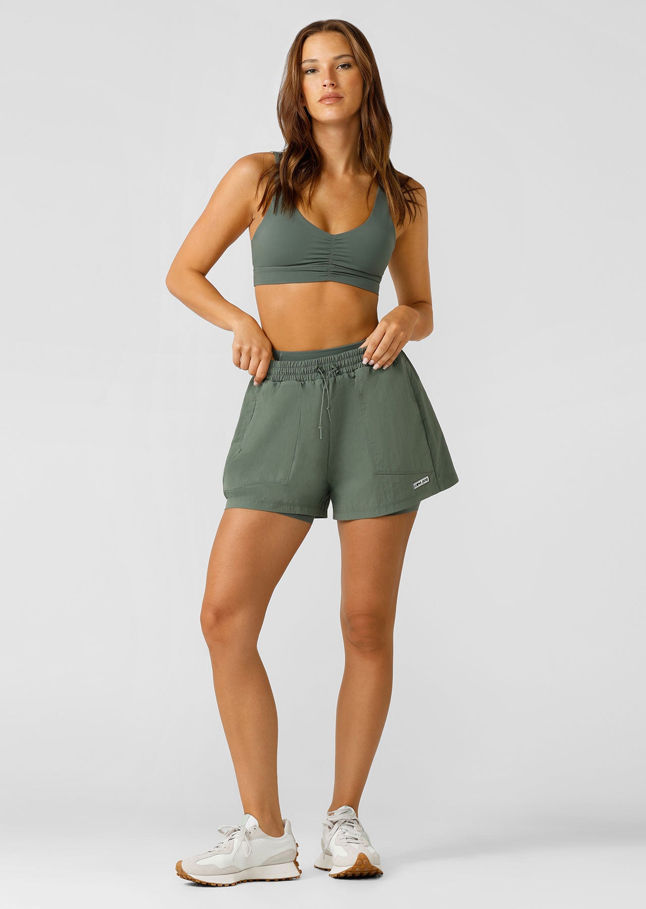 Lorna Jane Weightless Active Shorts - Agave Green