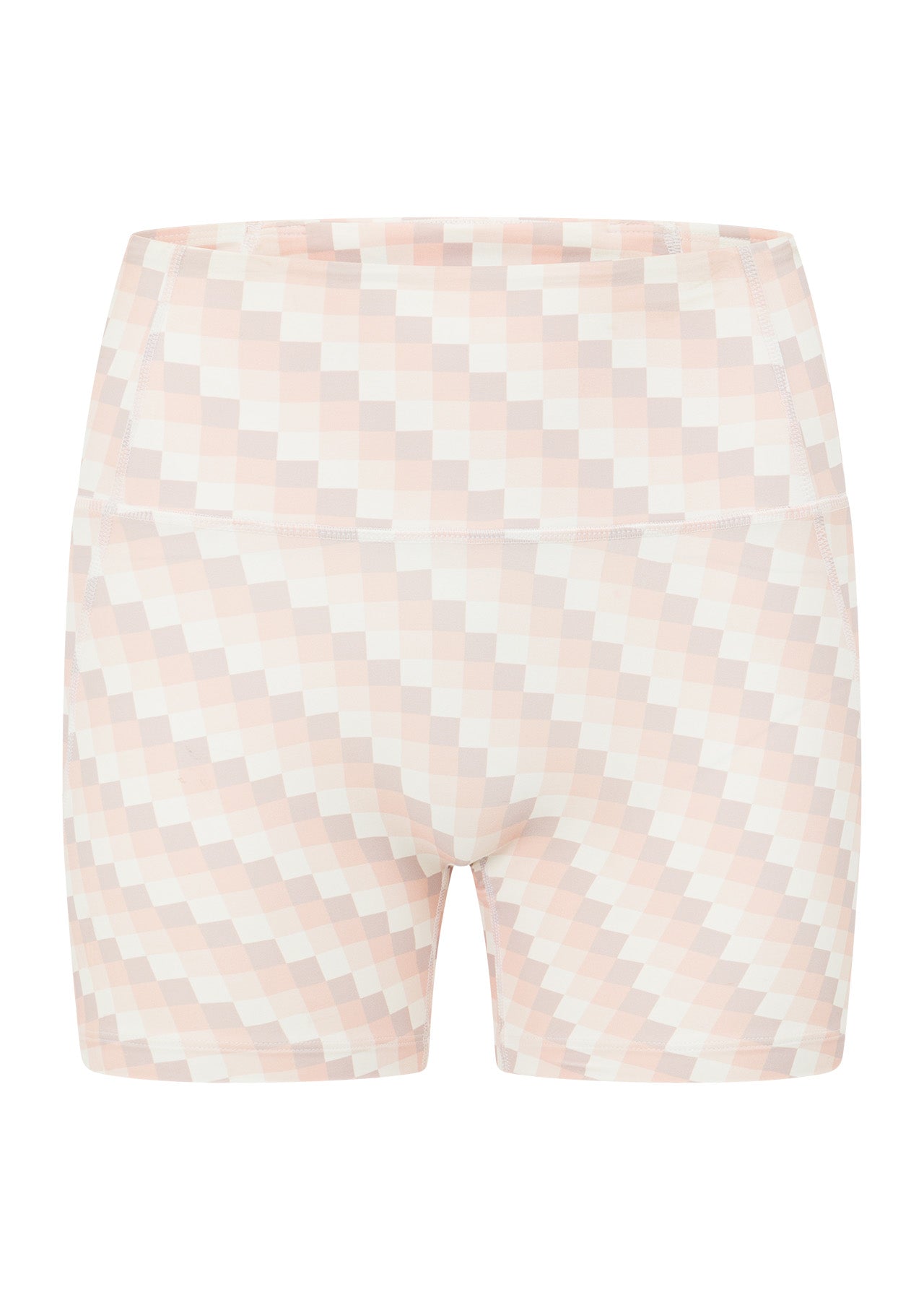 Lorna Jane Sunkissed Gingham 12cm No Ride Bike Shorts - Sunkissed Gingham Print