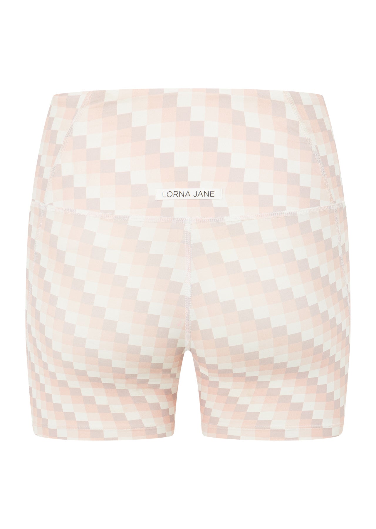 Lorna Jane Sunkissed Gingham 12cm No Ride Bike Shorts - Sunkissed Gingham Print