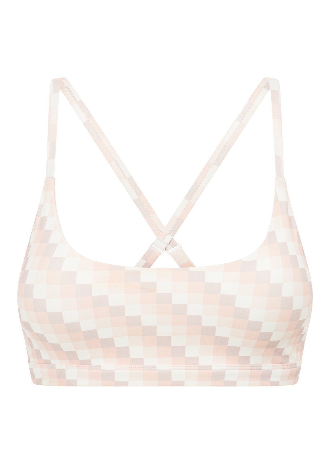 Lorna Jane Sunkissed Gingham Sports Bra - Sunkissed Gingham Print