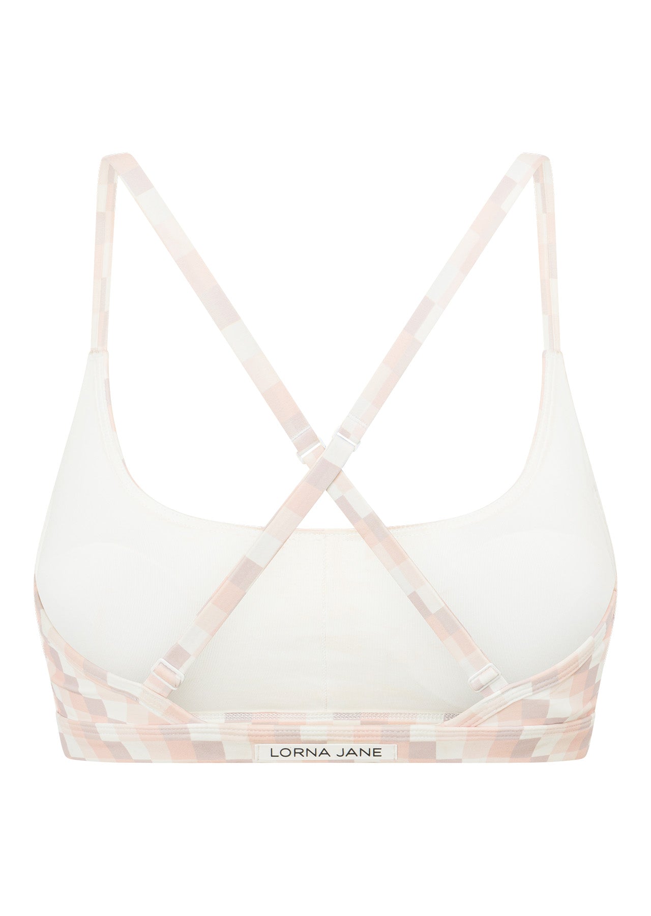 Lorna Jane Sunkissed Gingham Sports Bra - Sunkissed Gingham Print
