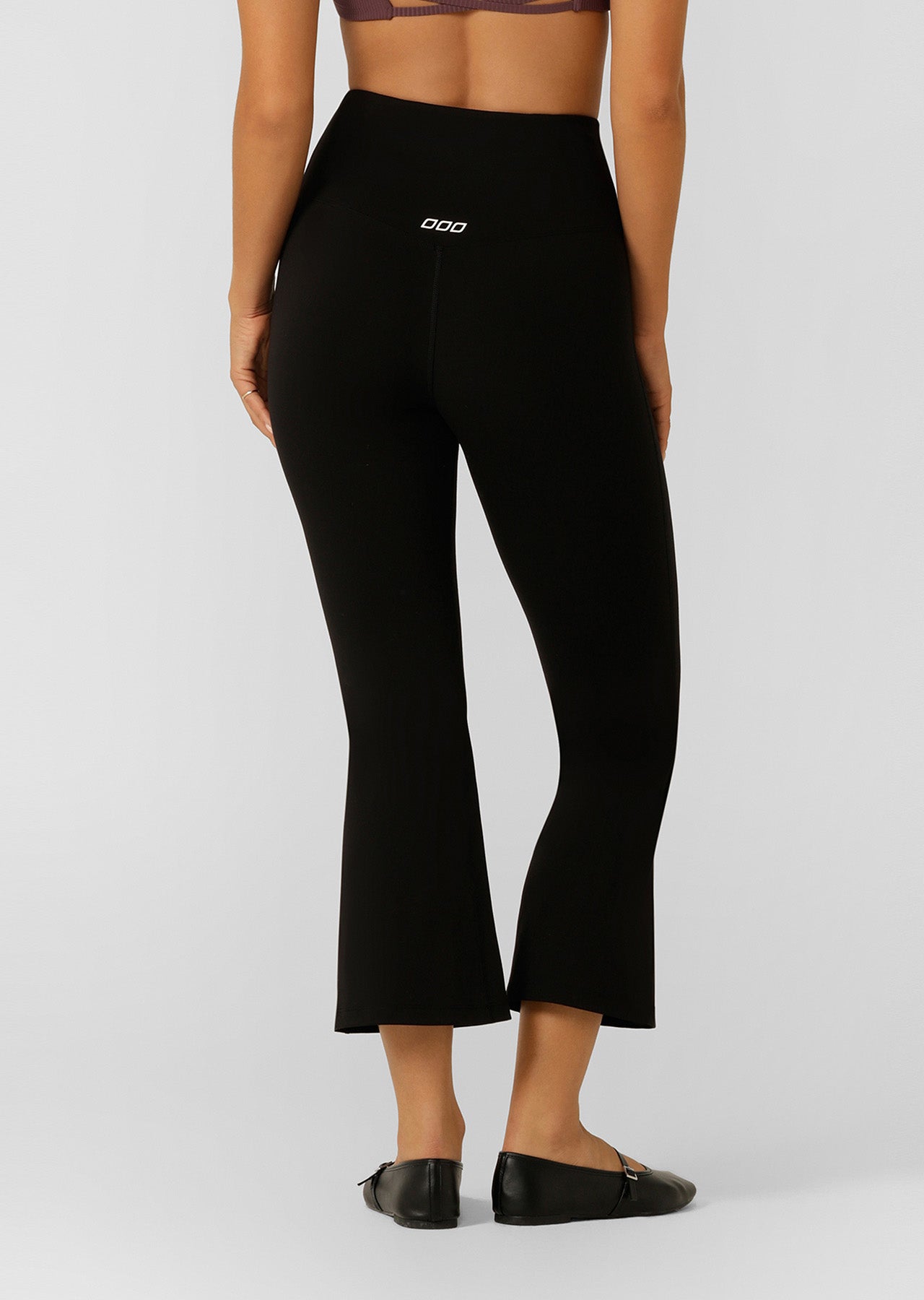 Lorna Jane Lotus Flared Leggings Cropped - Black