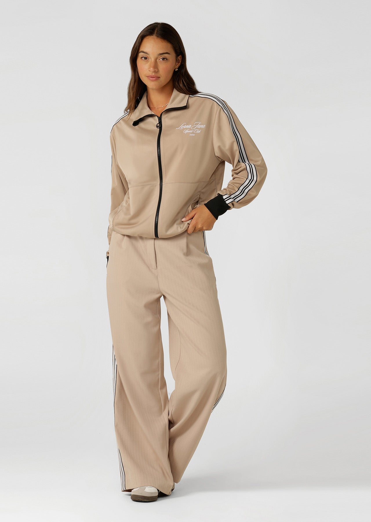 Lorna Jane Retro Suit Pants - Latte