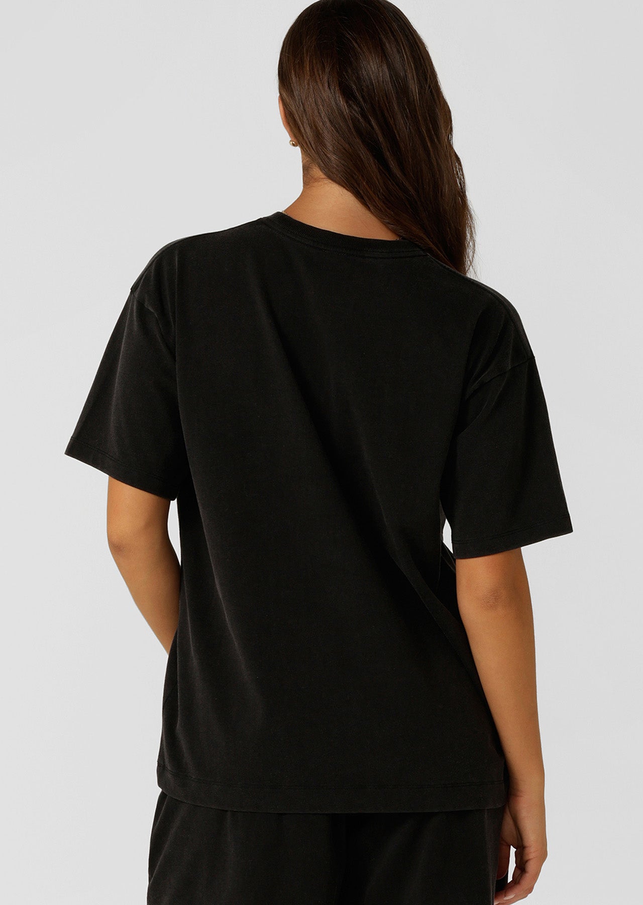Lorna Jane Original Sport Washed Vintage T-shirt - Washed Black