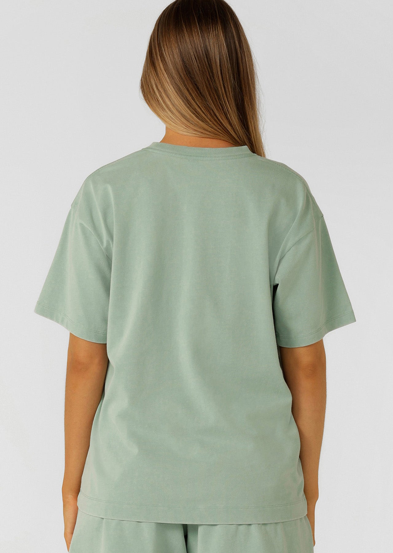 Lorna Jane Original Sport Washed Vintage T-shirt - Washed Green Juice