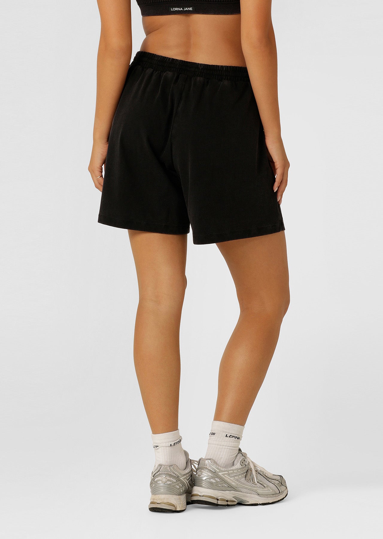 Lorna Jane Original Sport Washed Jersey Shorts - Washed Black