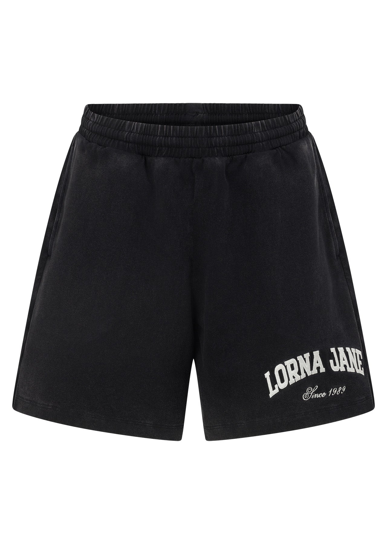 Lorna Jane Original Sport Washed Jersey Shorts - Washed Black