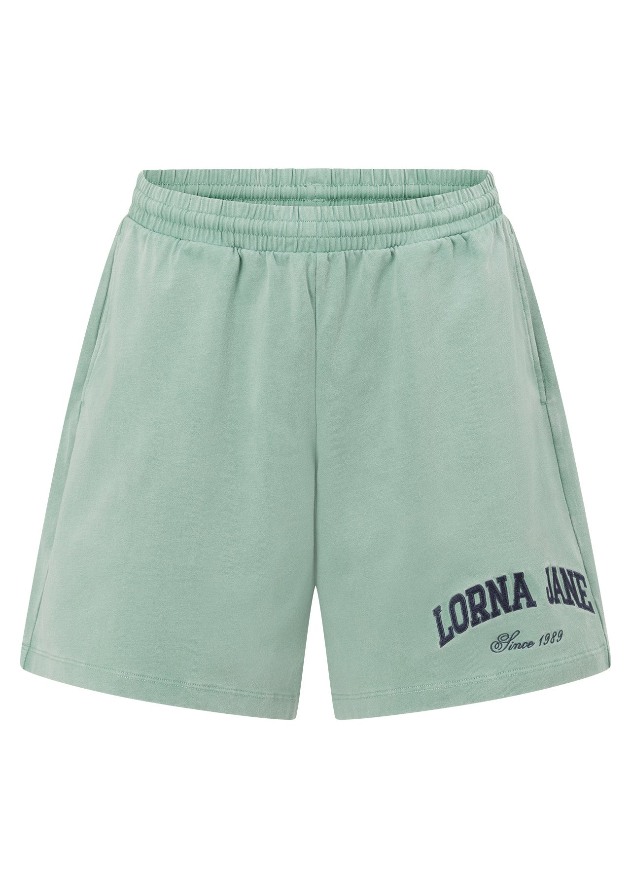 Lorna Jane Original Sport Washed Jersey Shorts - Washed Green Juice