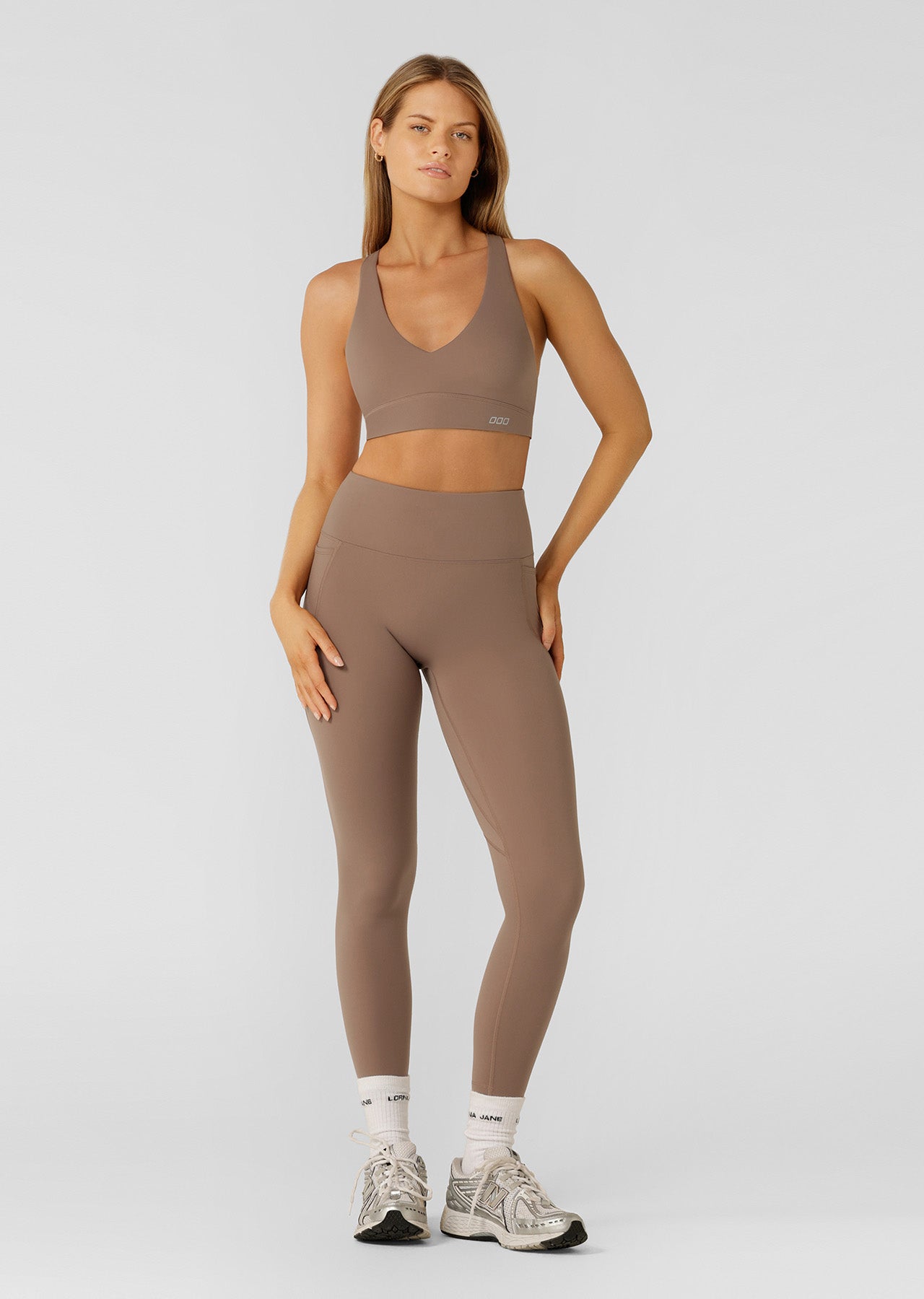 Lorna Jane Lifted Sports Bra - Bone
