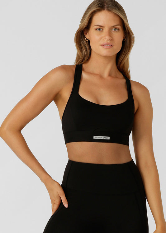 Lorna Jane Outline High Support Sports Bra - Black
