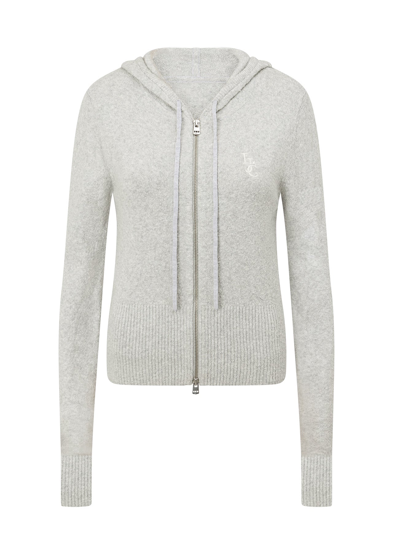 Lorna Jane Luxe Lounge Knit Hoodie - Grey Marl