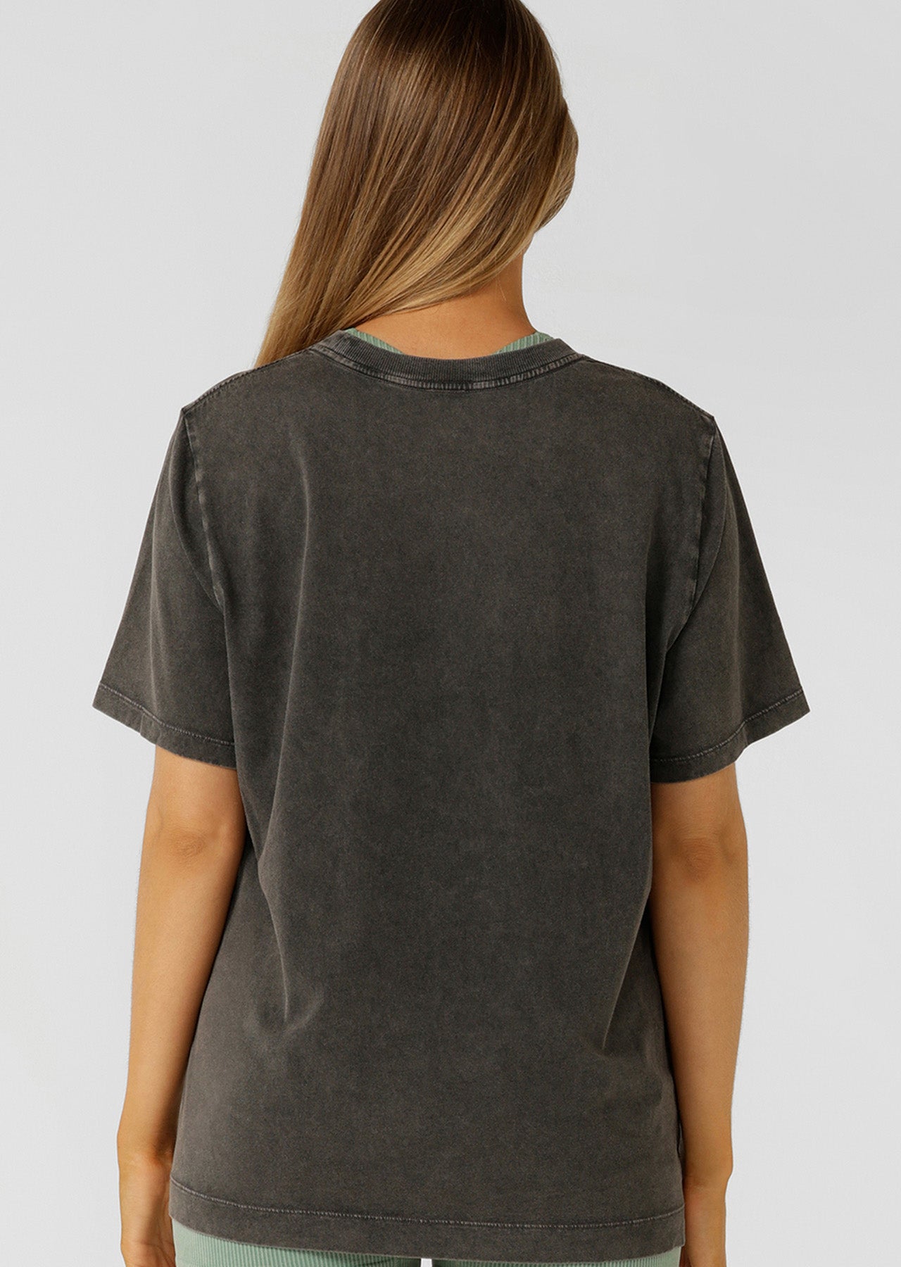 Lorna Jane Find Your Fierce Relaxed T-shirt - Washed Black