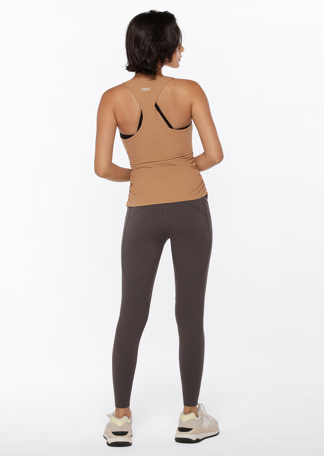 Lorna Jane Gathered Active Tank - Biscuit