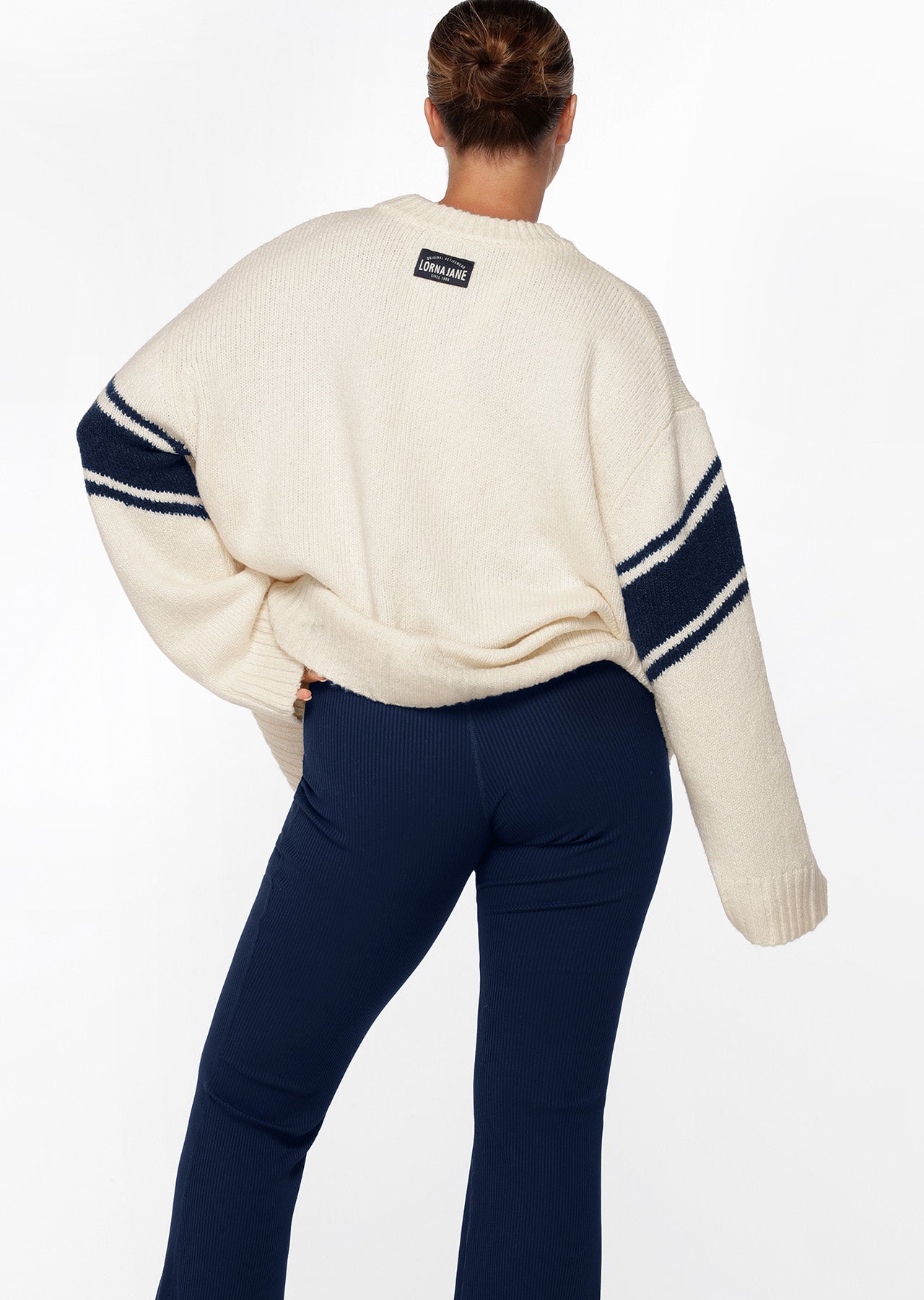 Lorna Jane Tee Up Oversized Knit - Cream