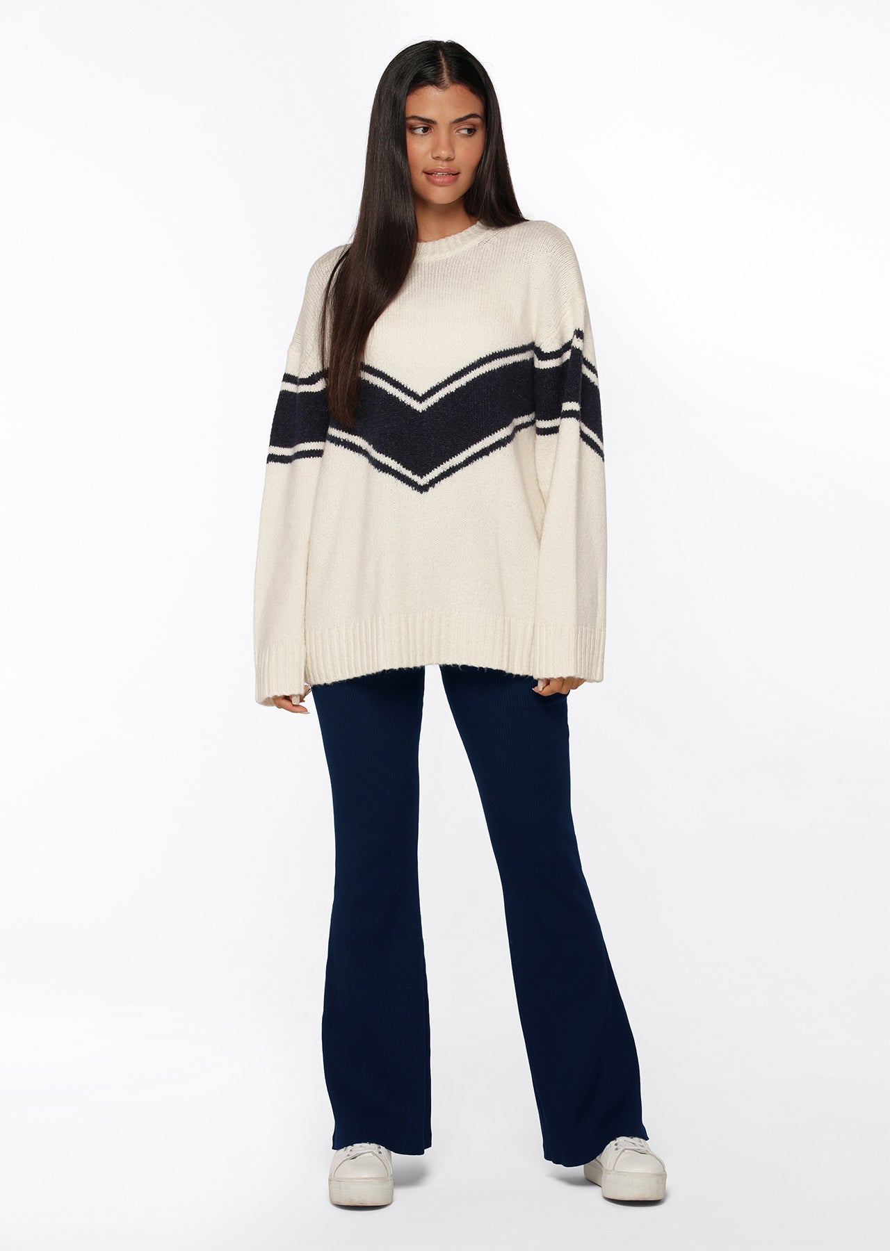 Lorna Jane Tee Up Oversized Knit - Cream