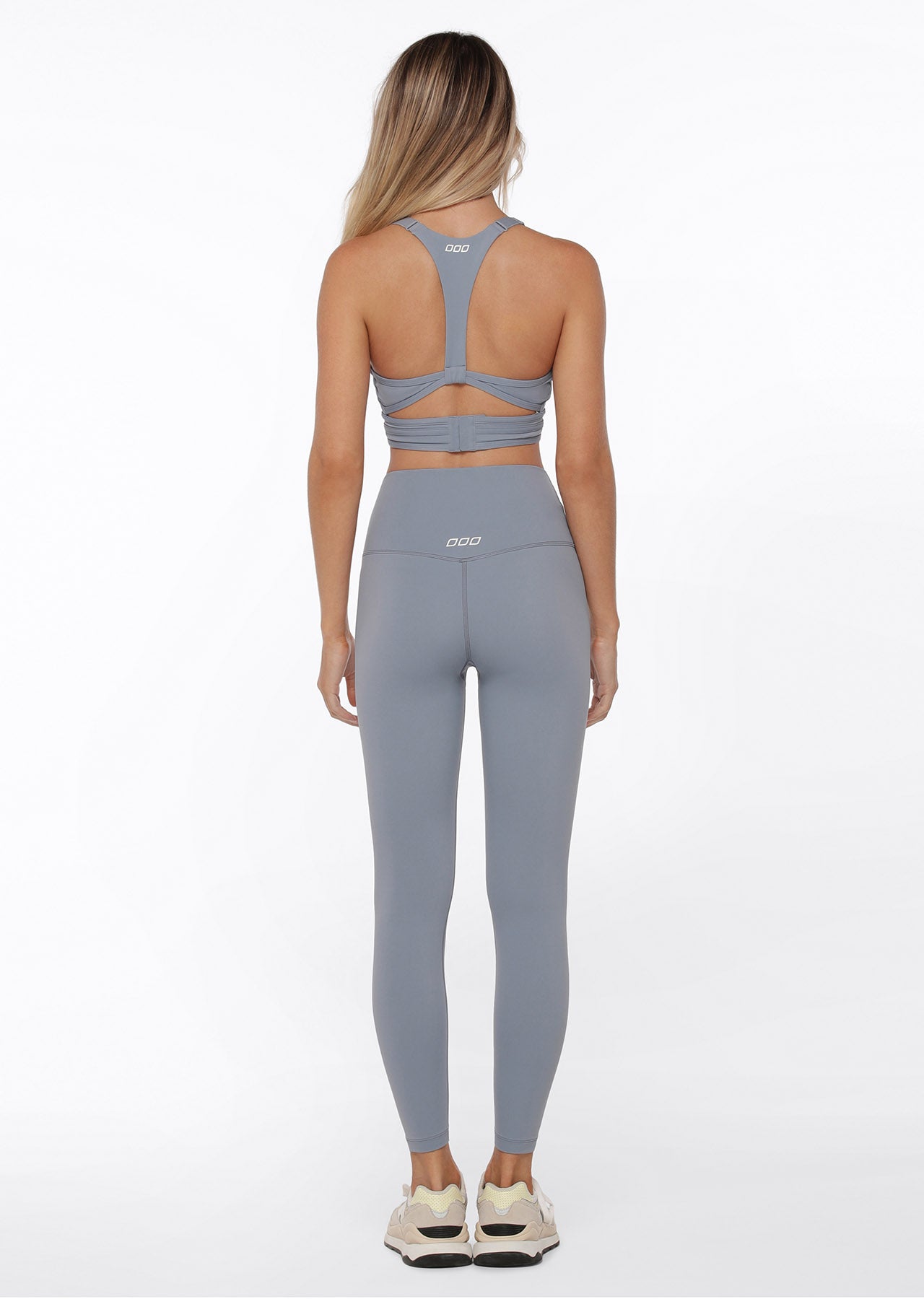 Lorna Jane Hi-Fold Ankle Biter Leggings - Gravity Grey