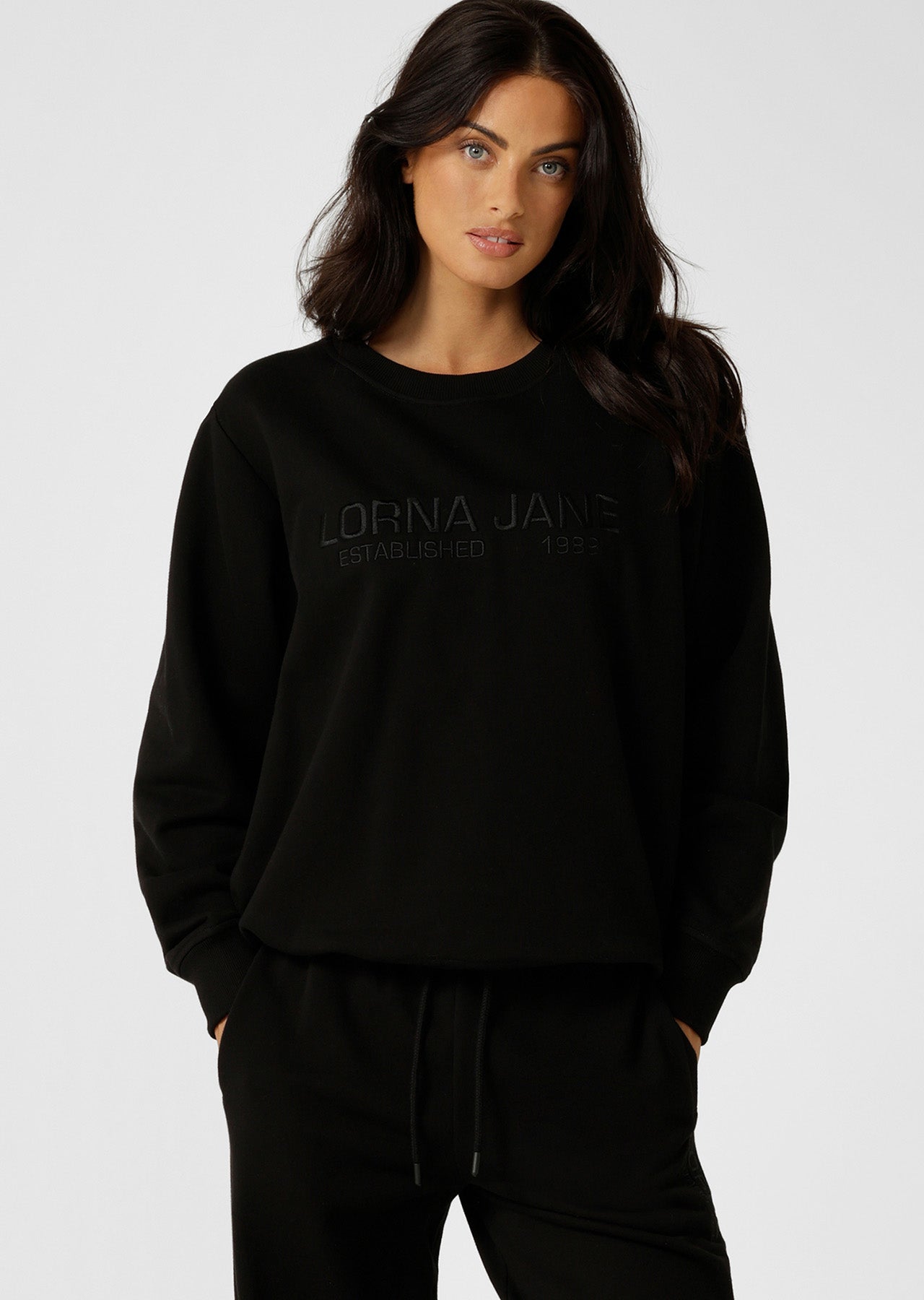 Lorna Jane Iconic Sweat - Black