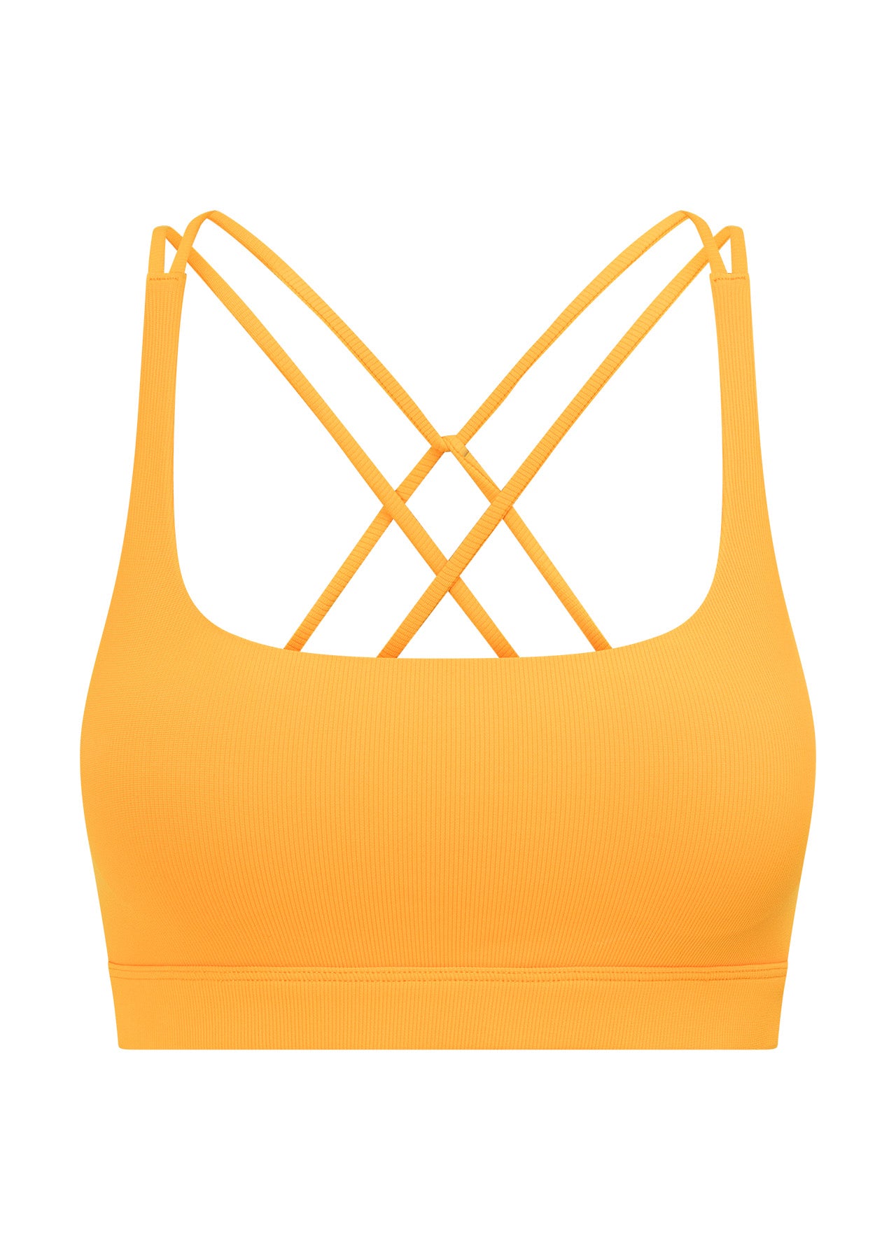 Lorna Jane Flex Rib Sports Bra - Mango Sorbet