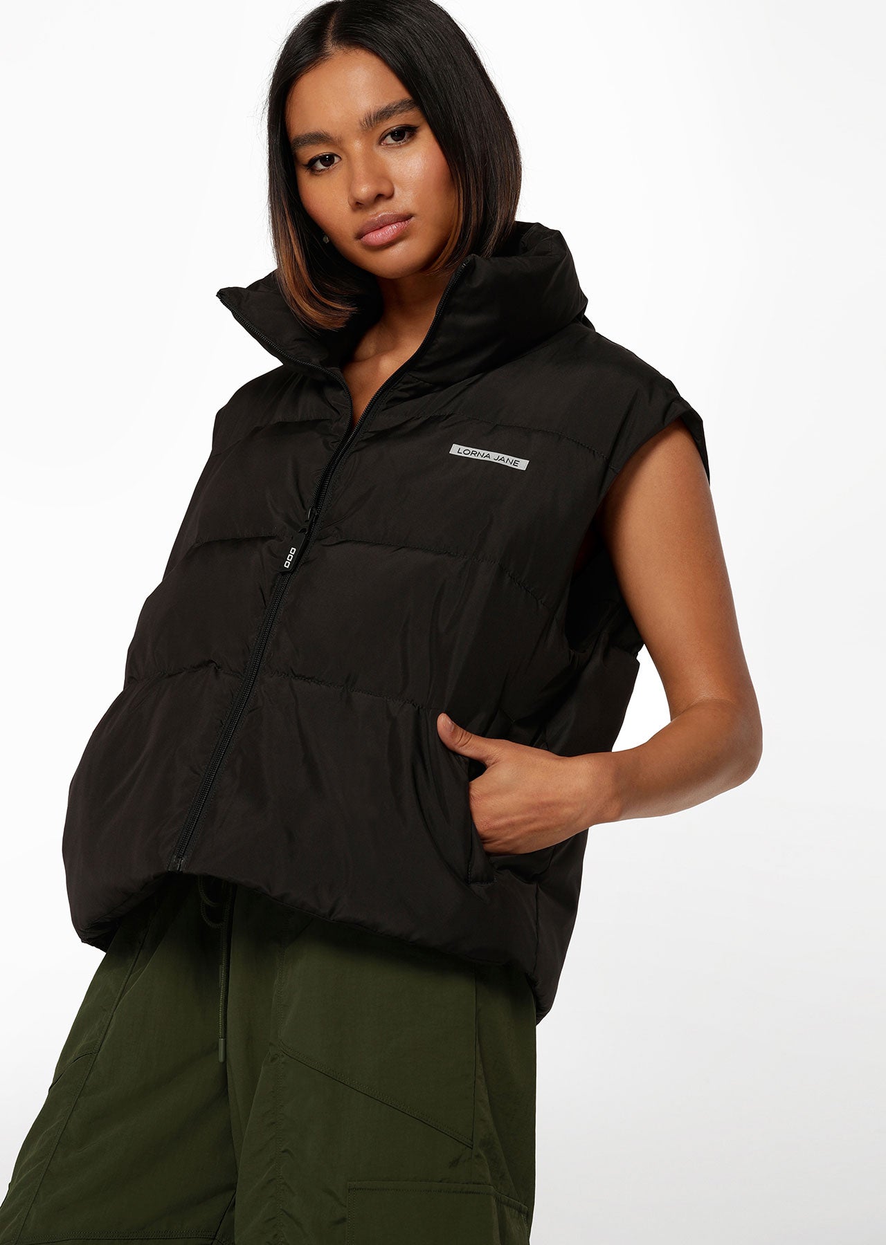 Lorna Jane Motion Puffer Vest - Black