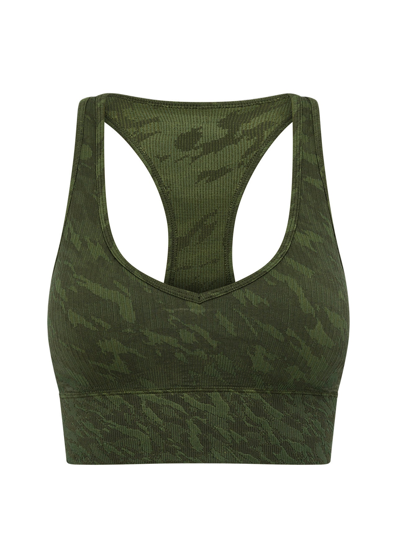 Lorna Jane Take A Hike Seamless Sports Bra - Rough Terrain Jacquard