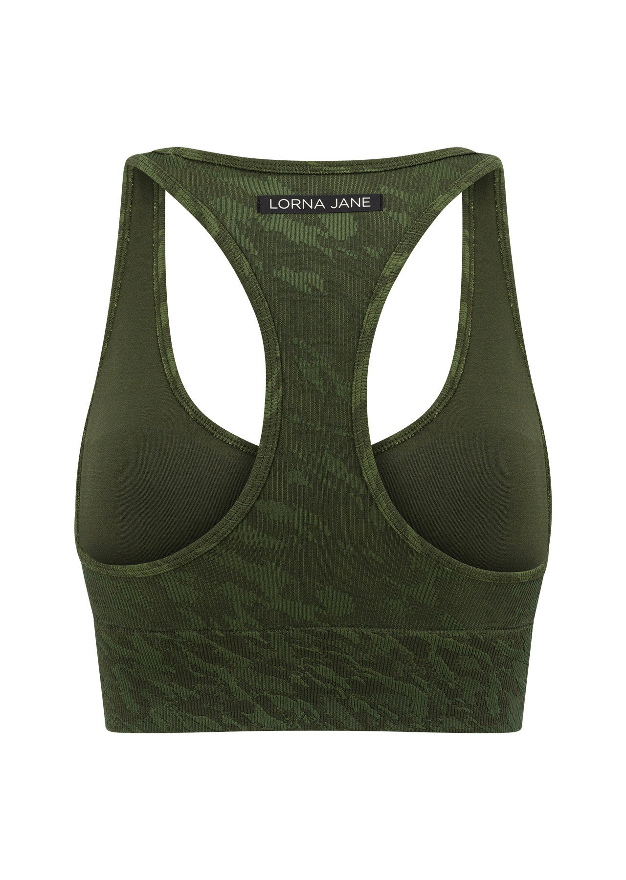 Lorna Jane Take A Hike Seamless Sports Bra - Rough Terrain Jacquard