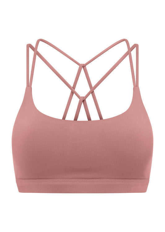 Lorna Jane Meditate Recycled Sports Bra - Wild Rose