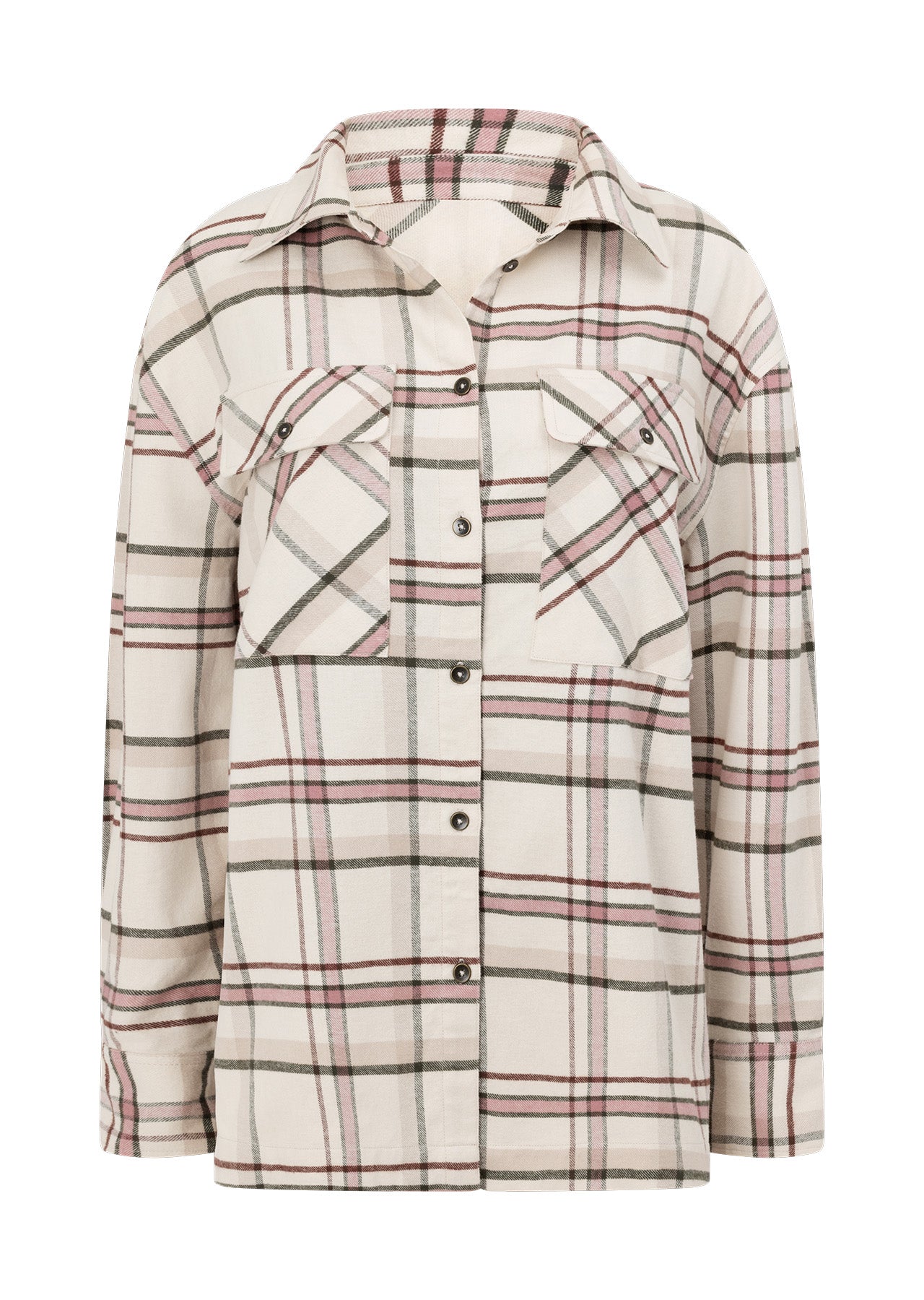 Lorna Jane Throw Over Flannel Shirt - Hiker Plaid