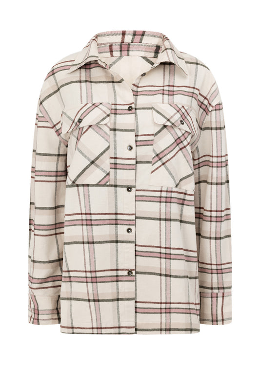 Lorna Jane Throw Over Flannel Shirt - Hiker Plaid