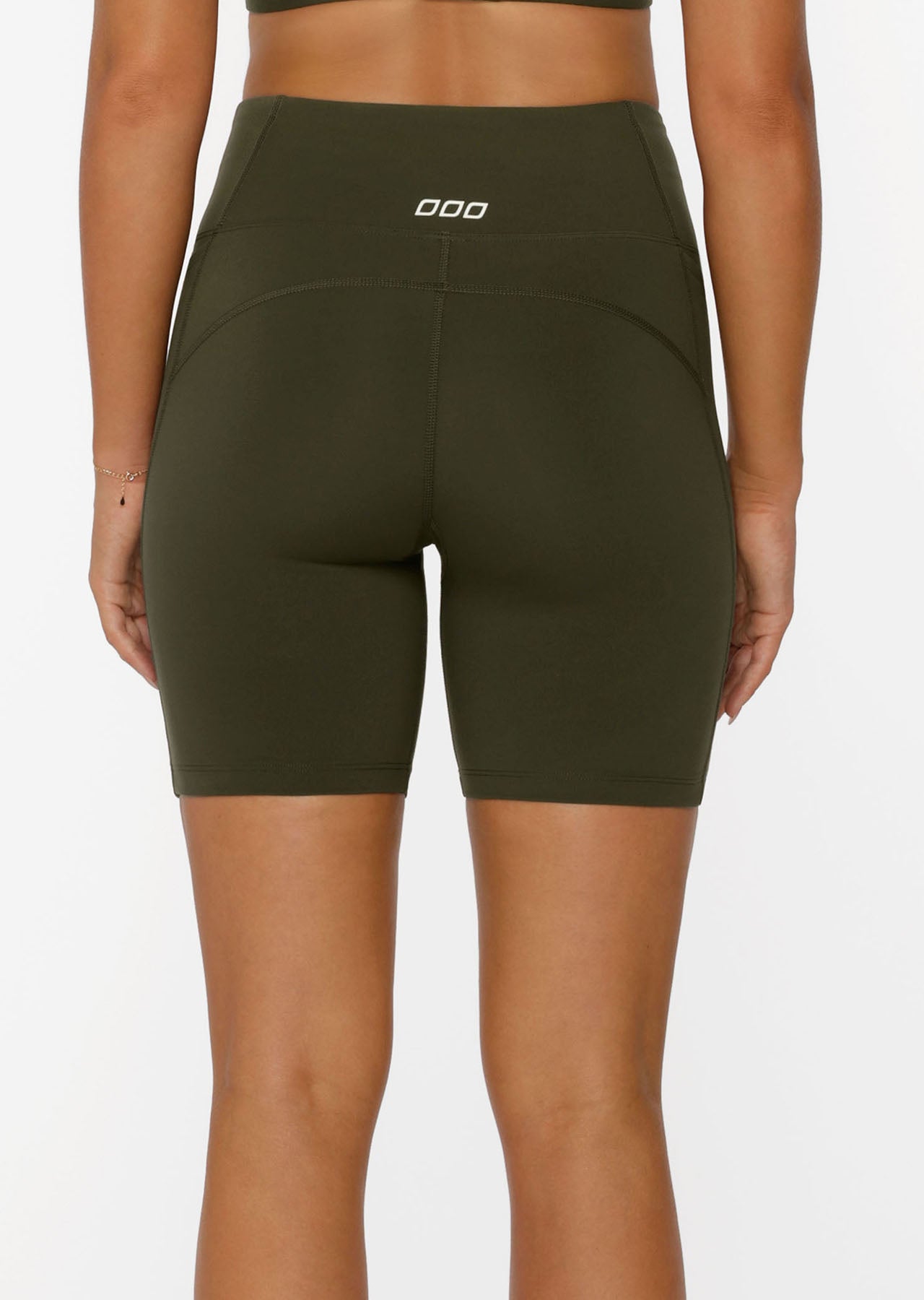 Lorna Jane Amy Phone Pocket Tech Bike Shorts - Luxury Green